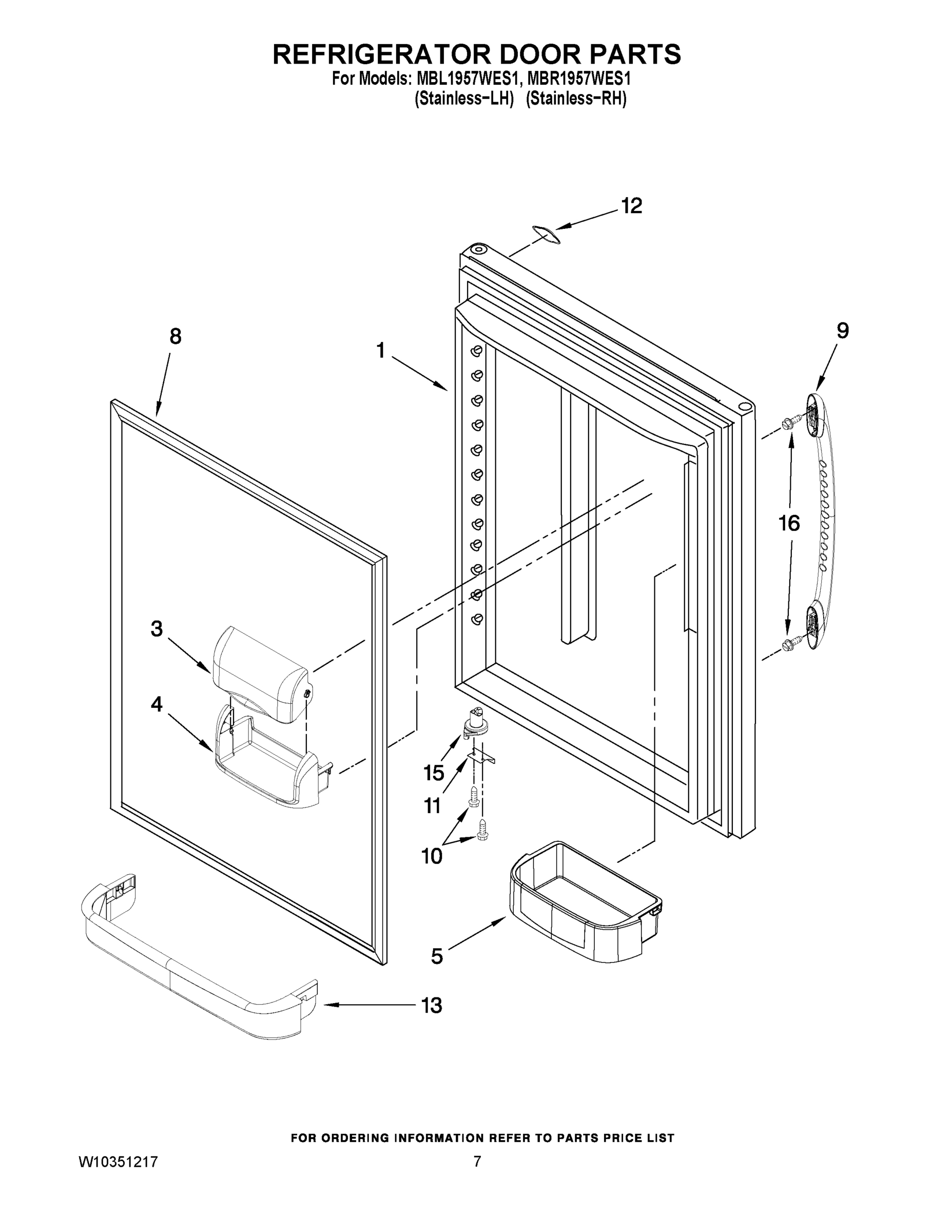 05 - REFRIGERATOR DOOR PARTS