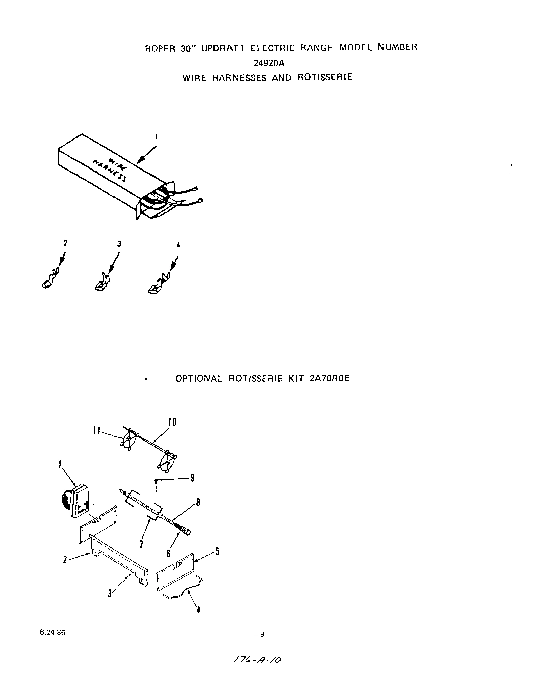 08 - ROTISSERIE KIT , WIRE HARNESS