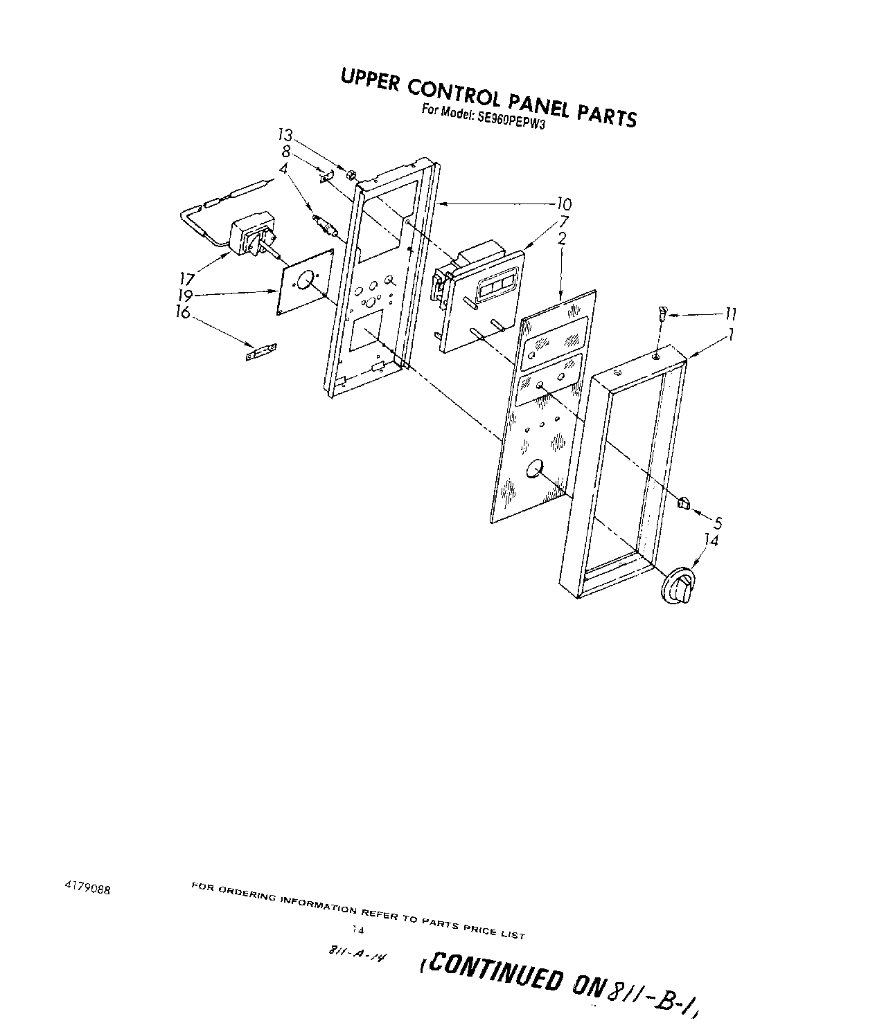 09 - UPPER CONTROL PANEL , LIT/OPTIONAL