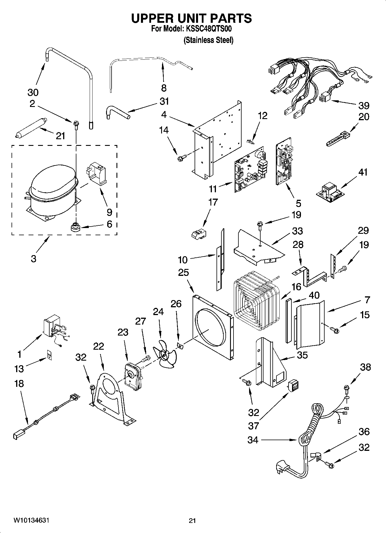 13 - UPPER UNIT PARTS