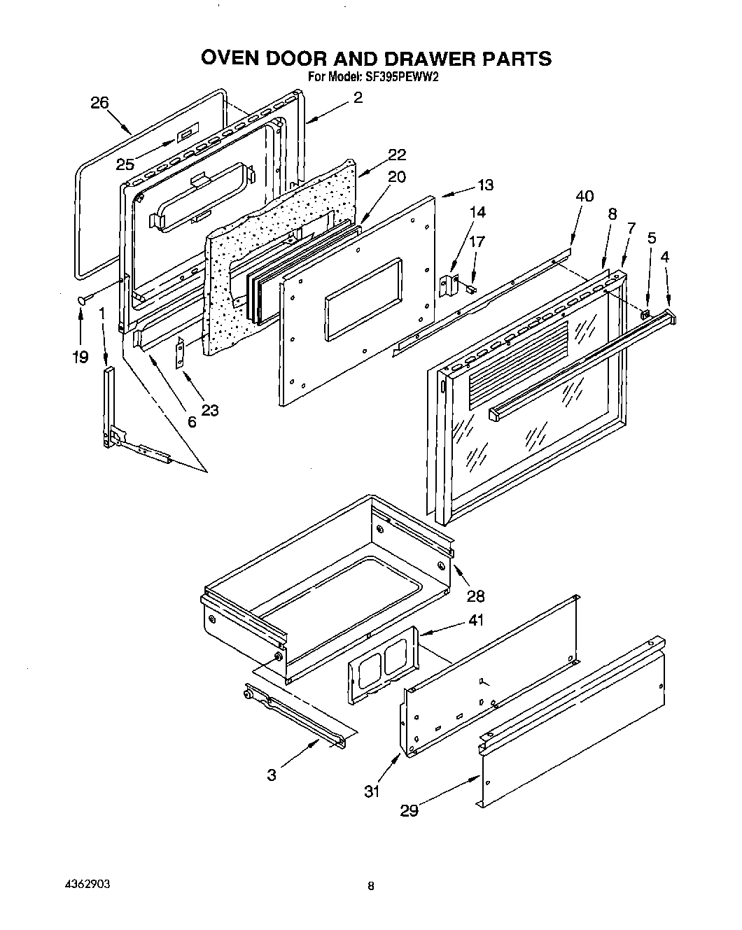 06 - OVEN DOOR AND DRAWER