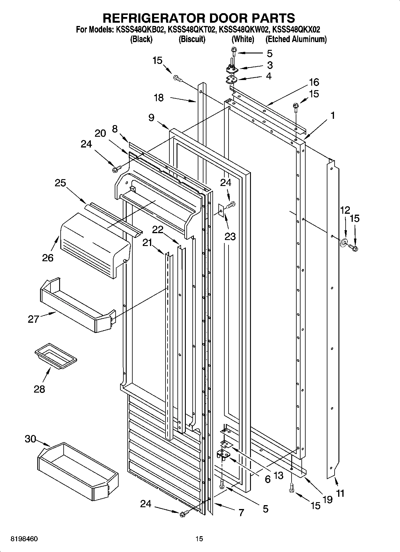 10 - REFRIGERATOR DOOR PARTS