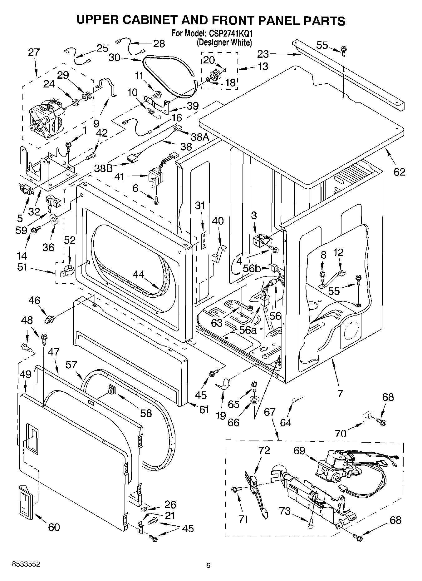 05 - UPPER CABINET AND FRONT PANEL