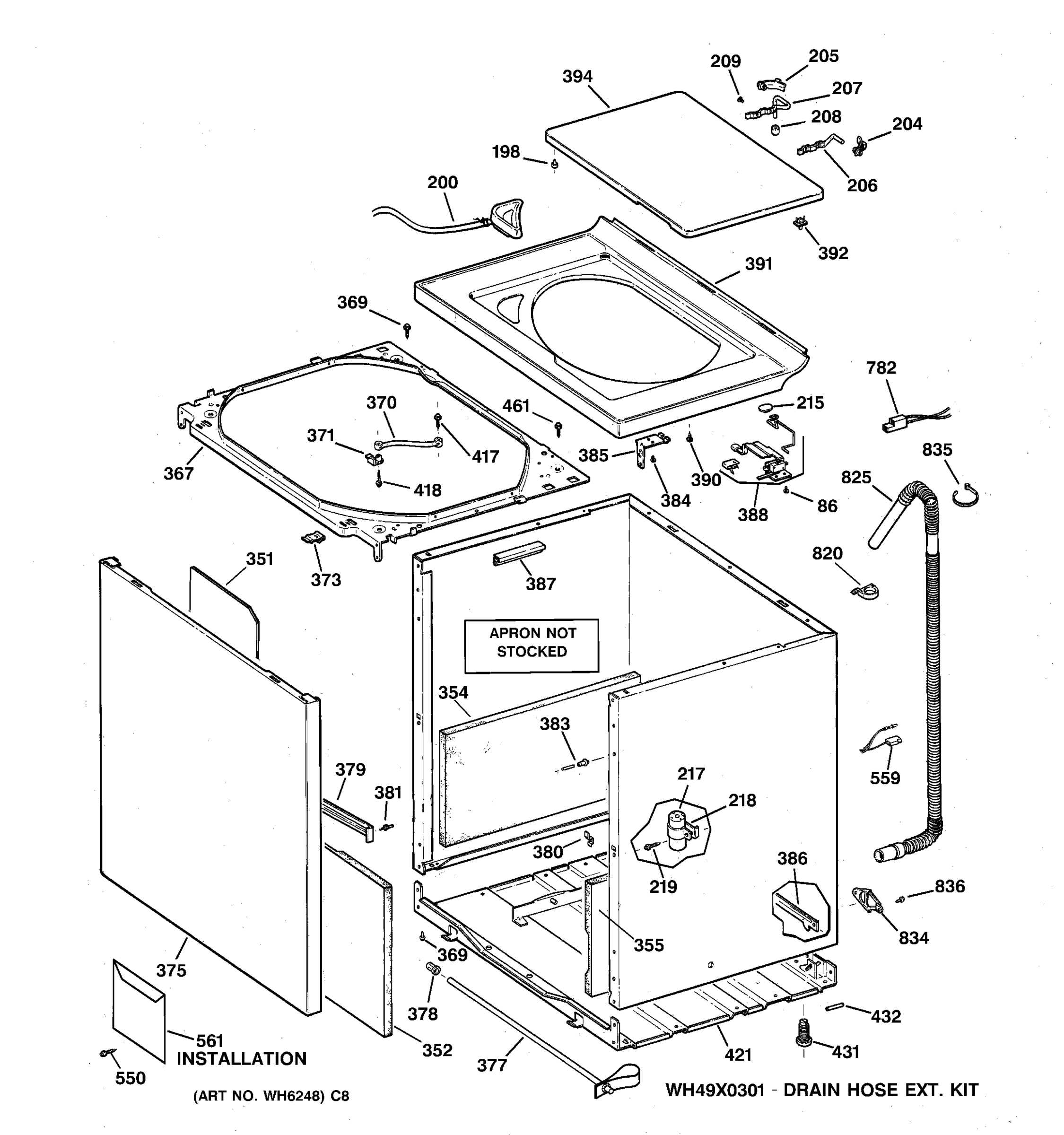 CABINET, COVER & FRONT PANEL