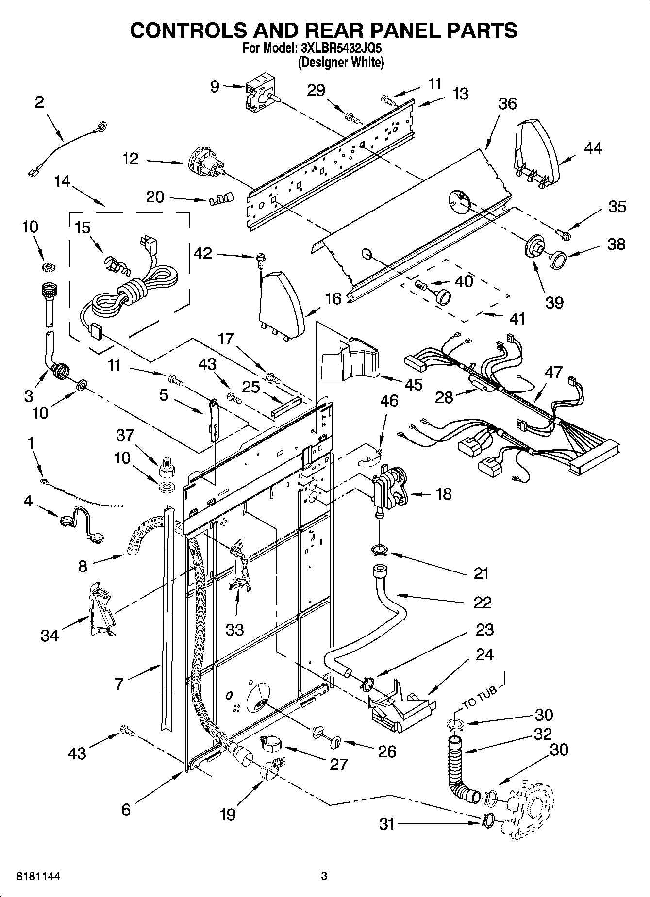 02 - CONTROLS AND REAR PANEL PARTS