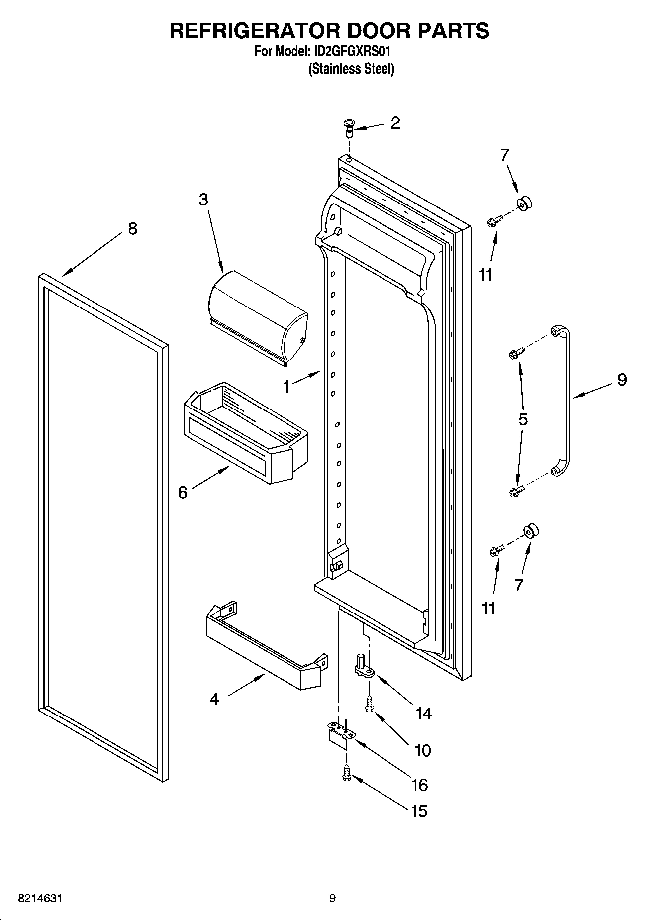 07 - REFRIGERATOR DOOR PARTS