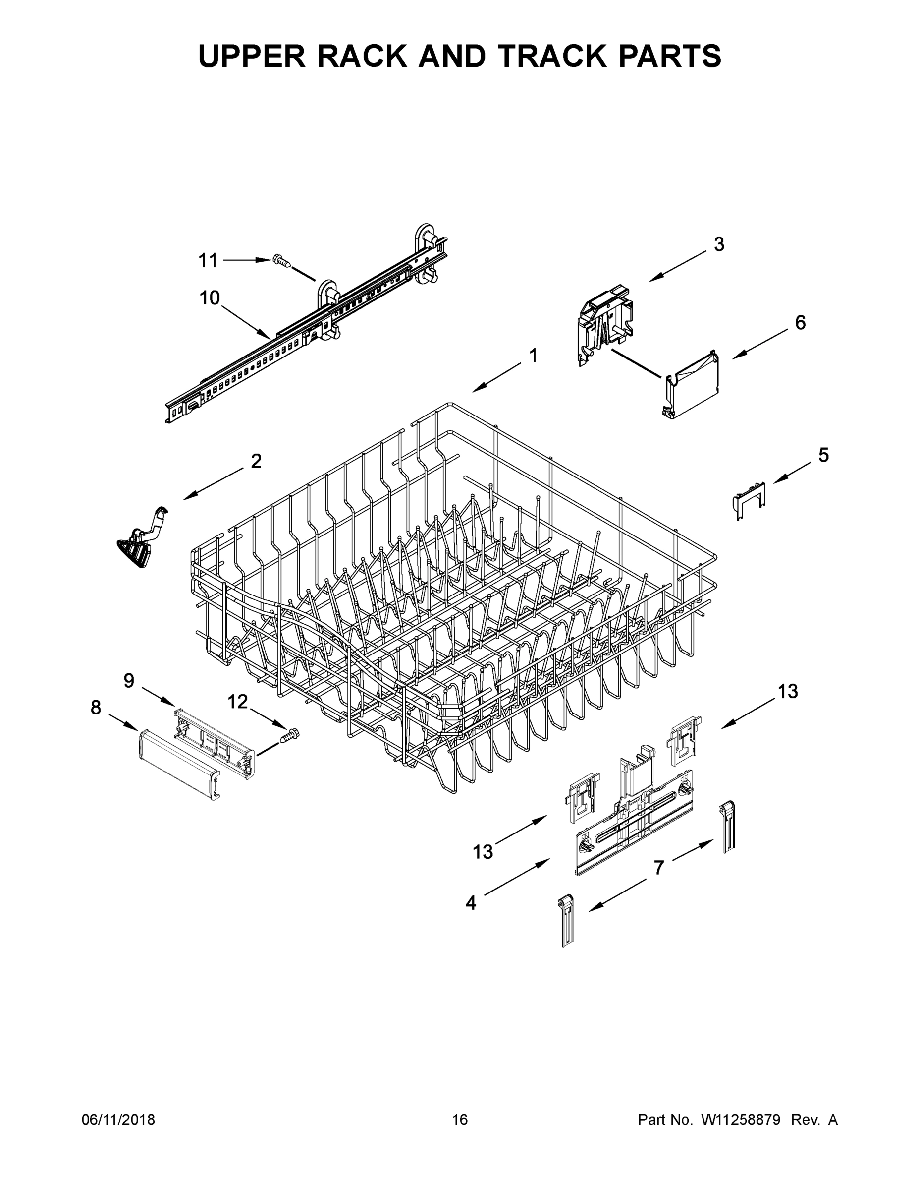 09 - UPPER RACK AND TRACK PARTS