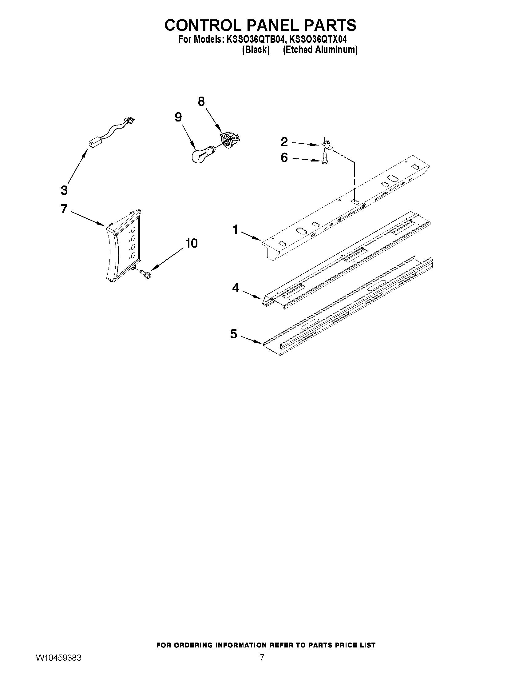 05 - CONTROL PANEL PARTS