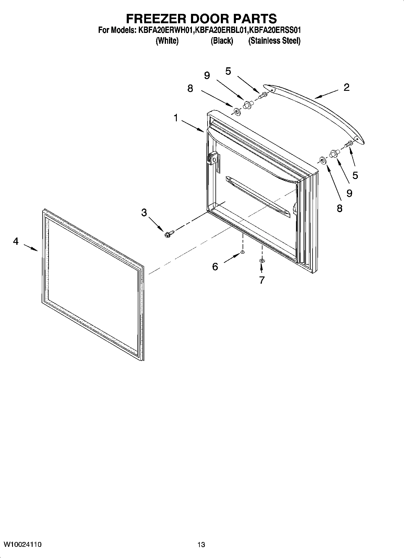 07 - FREEZER DOOR PARTS