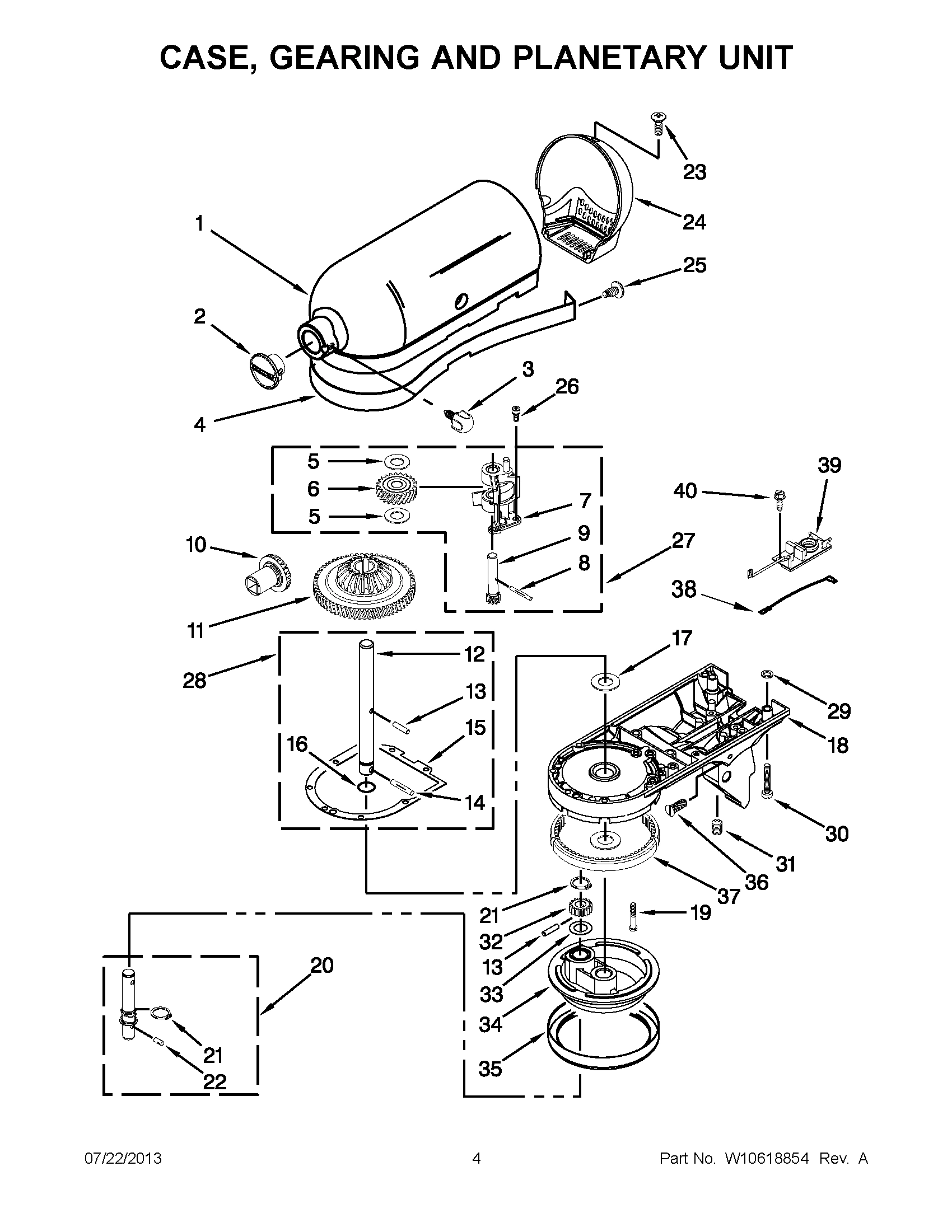 02 - CASE, GEARING AND PLANETARY UNIT