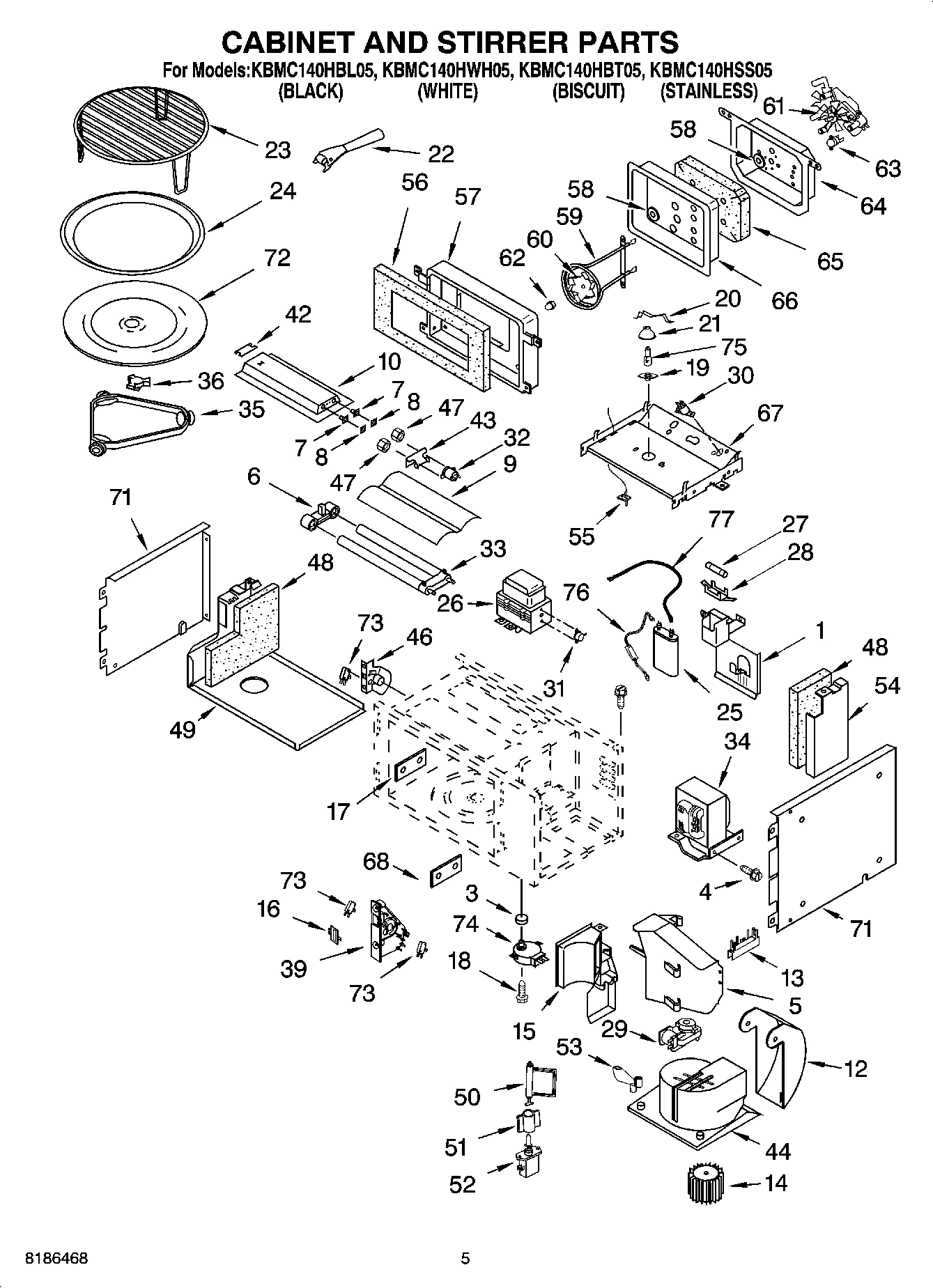 04 - CABINET AND STIRRER PARTS