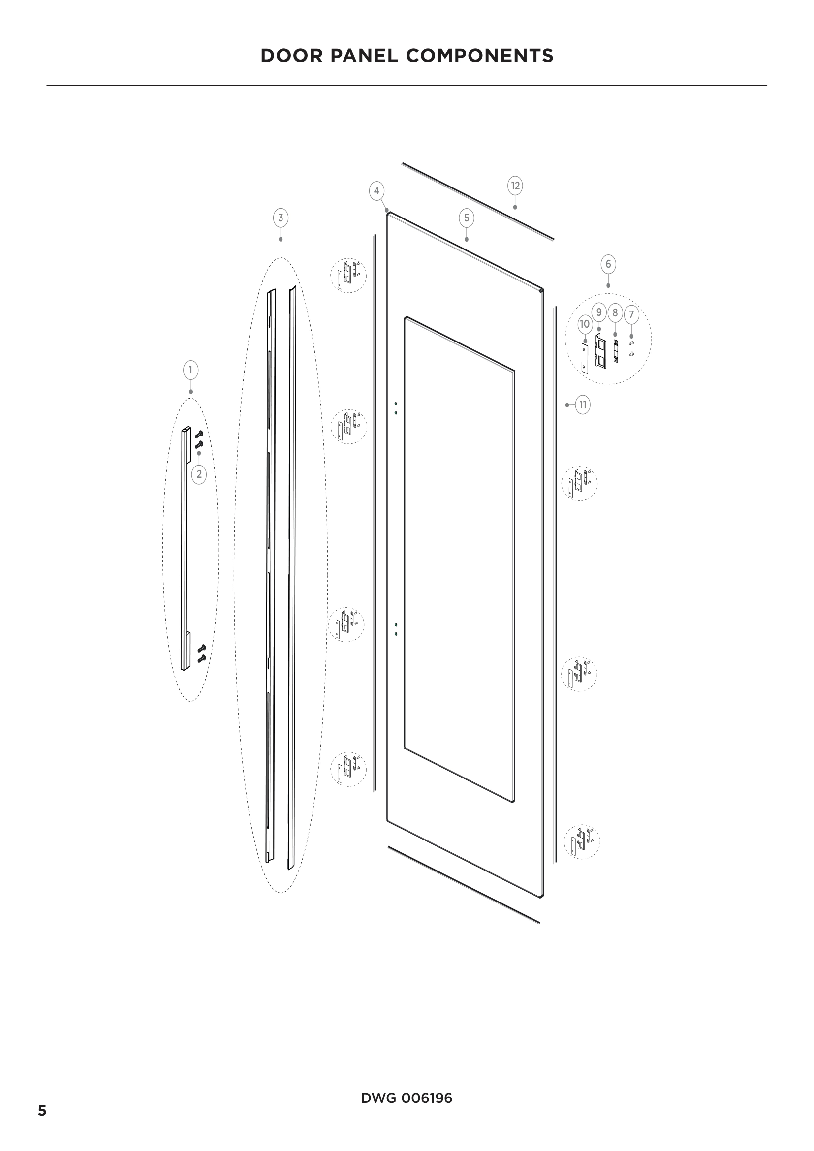DOOR PANEL COMPONENTS