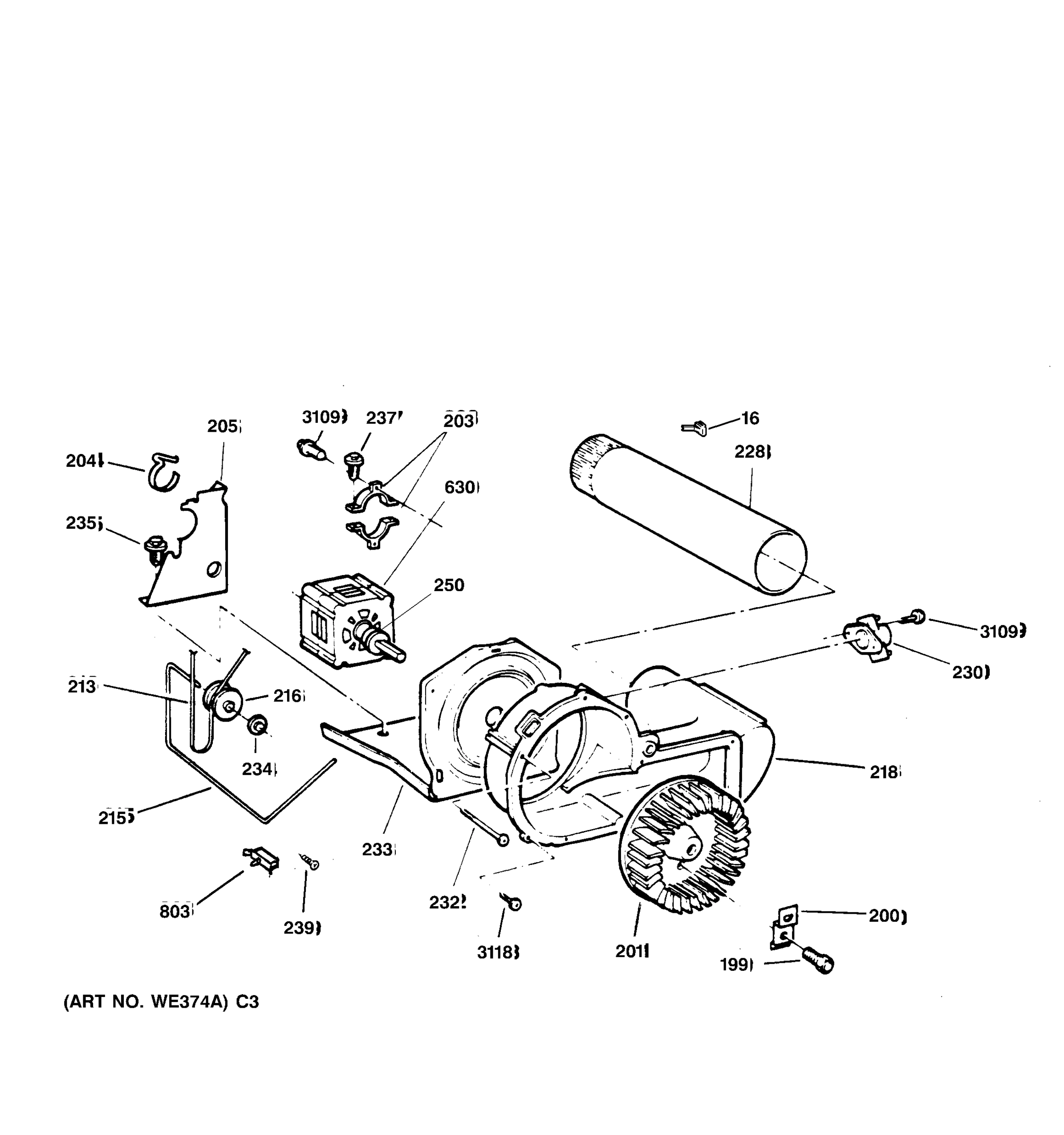 BLOWER & DRIVE ASSEMBLY