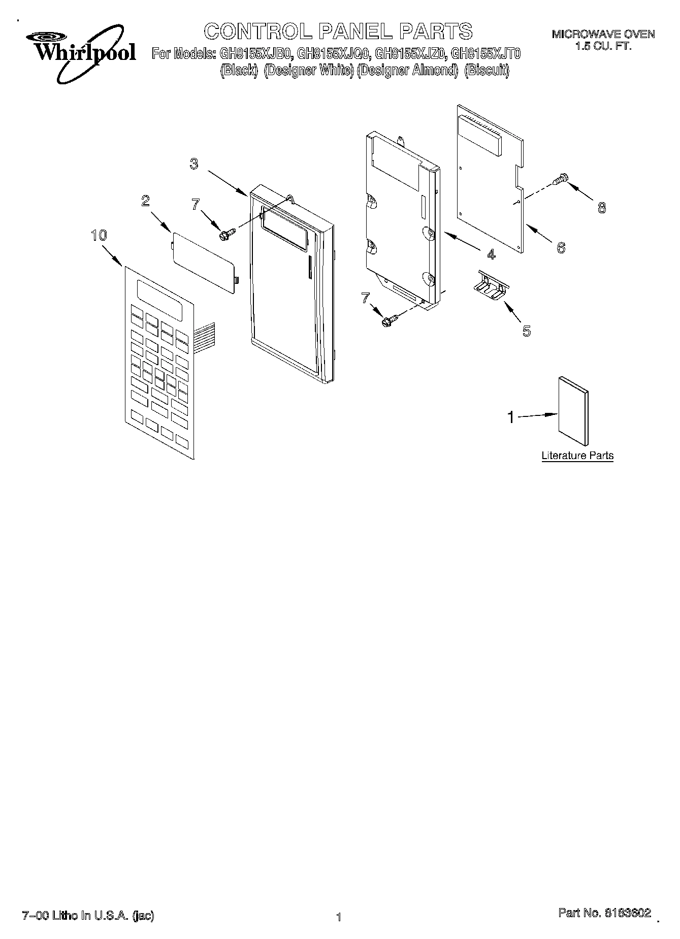 01 - CONTROL PANEL, LITERATURE
