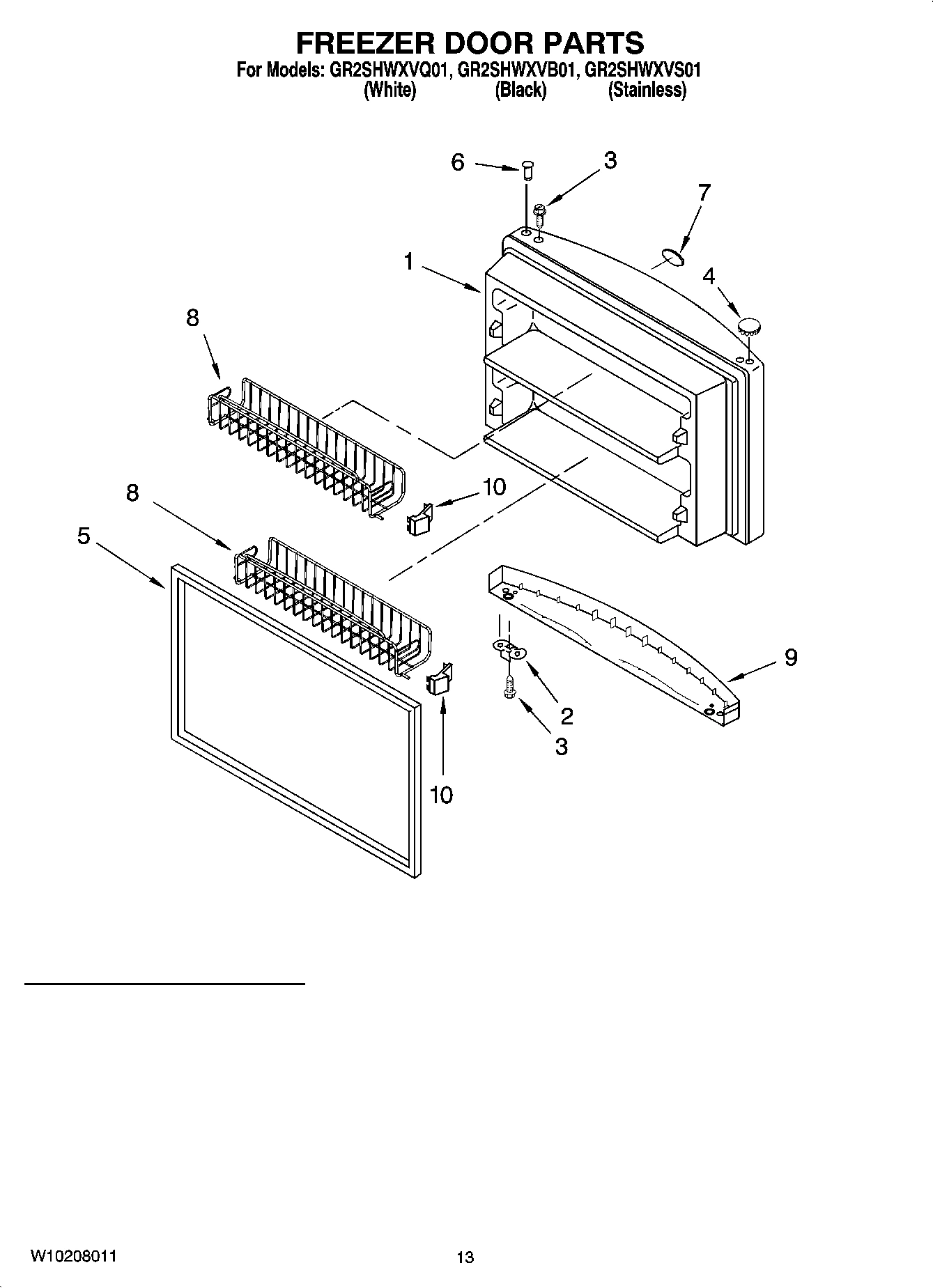 07 - FREEZER DOOR PARTS