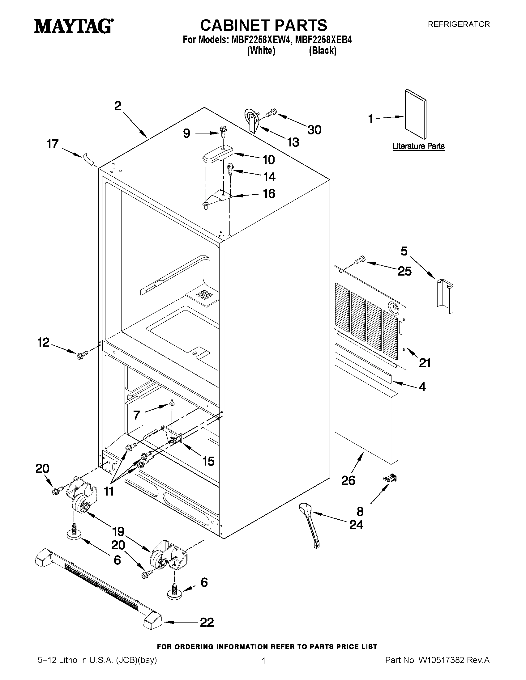 01 - CABINET PARTS