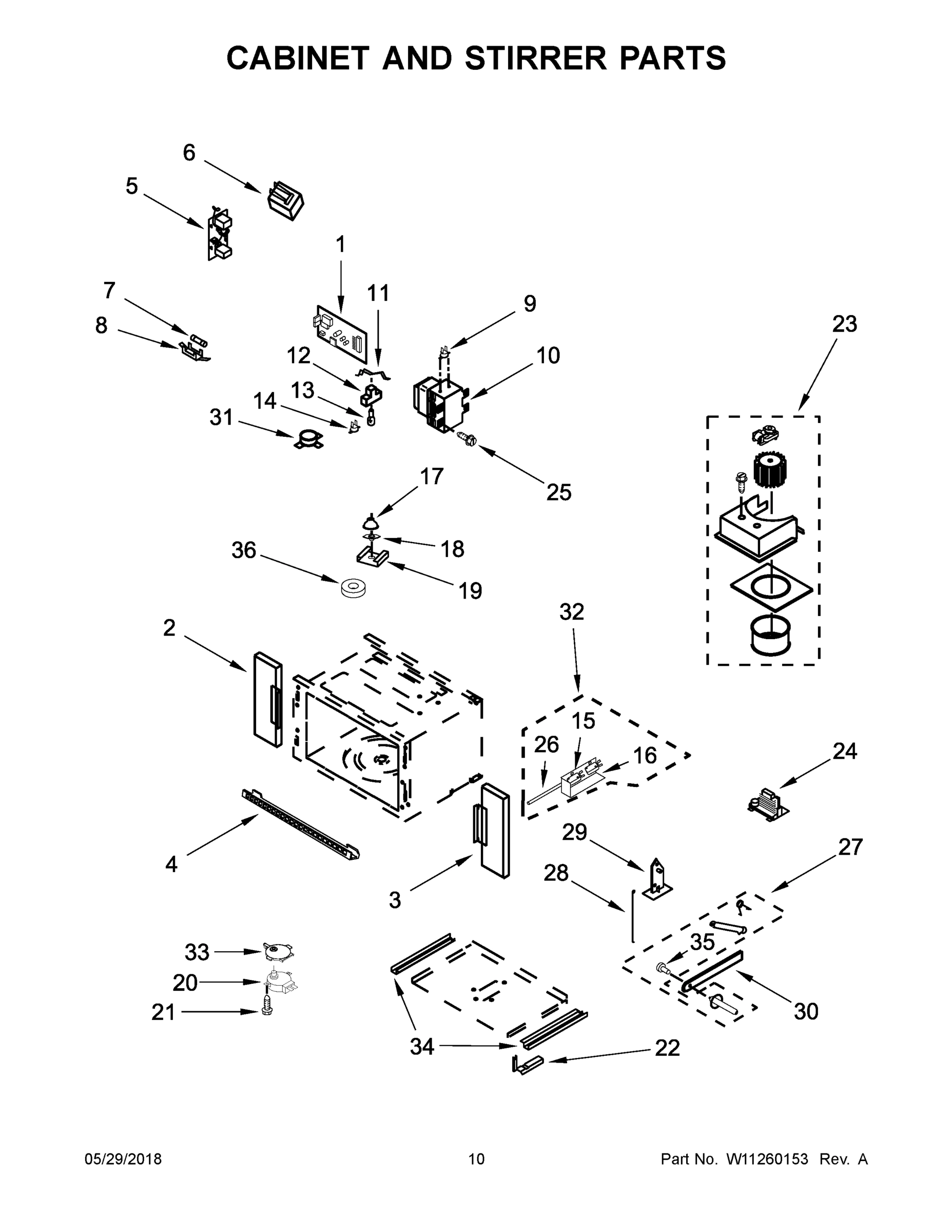 06 - CABINET AND STIRRER PARTS