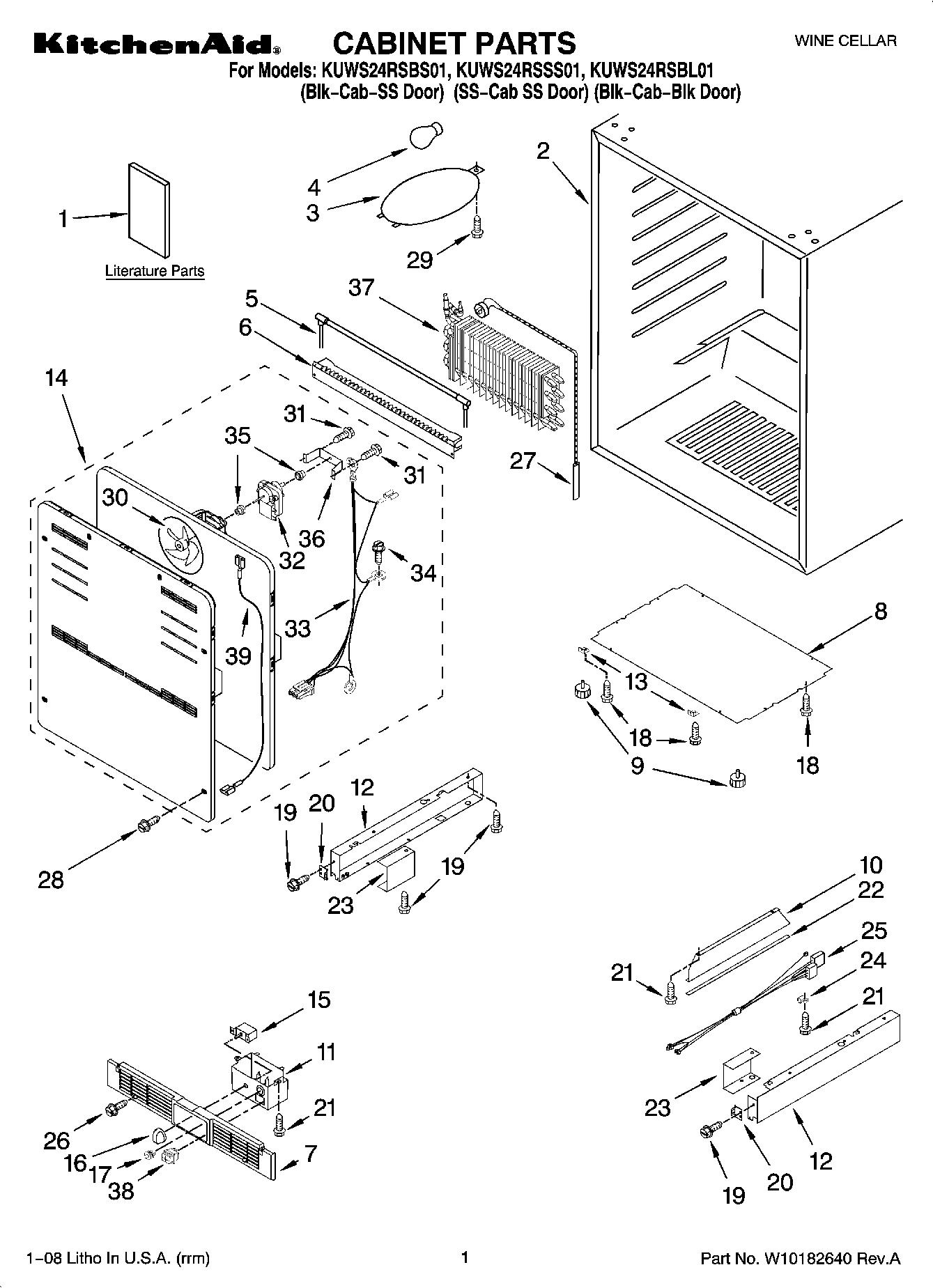 01 - CABINET PARTS