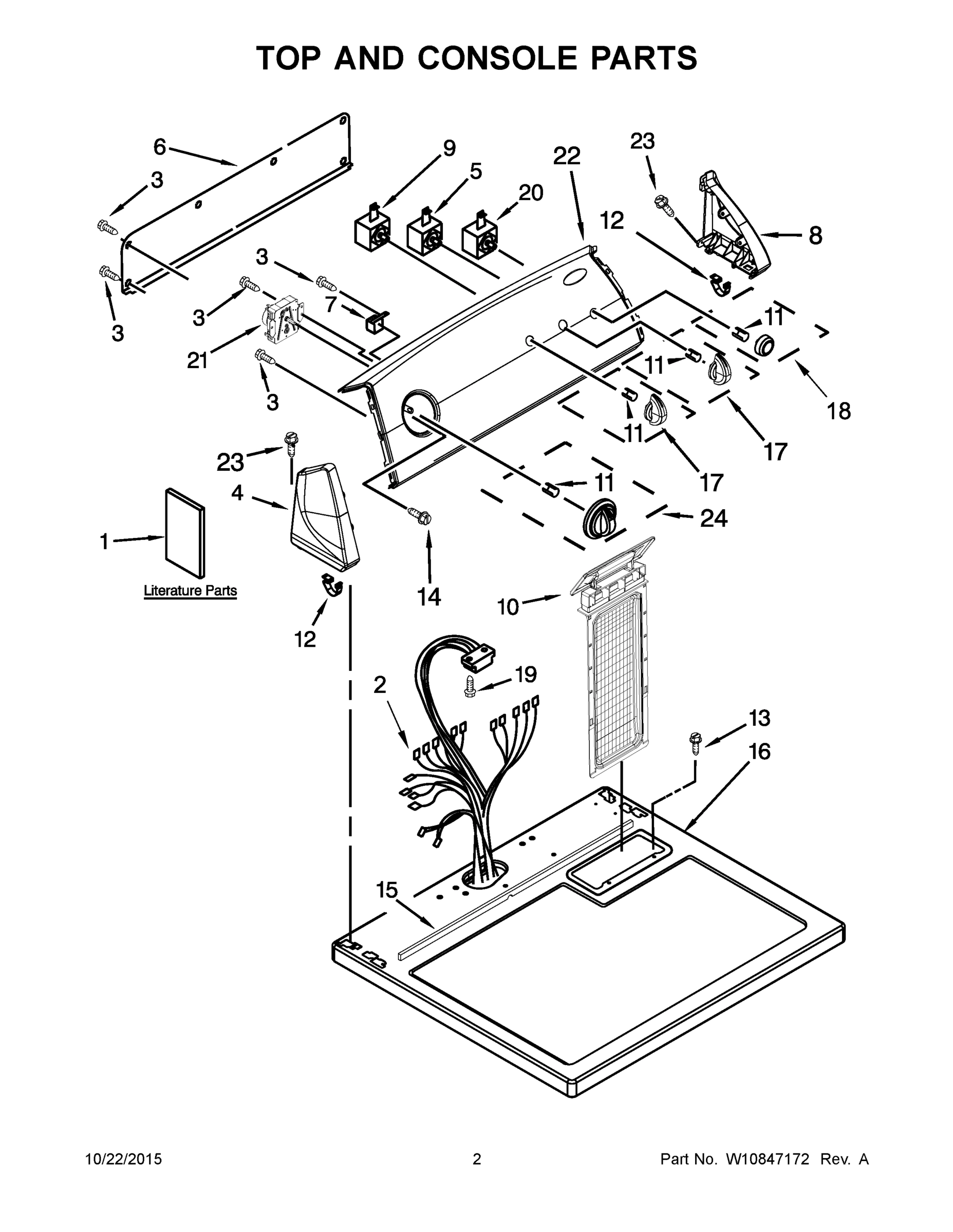 02 - TOP AND CONSOLE PARTS