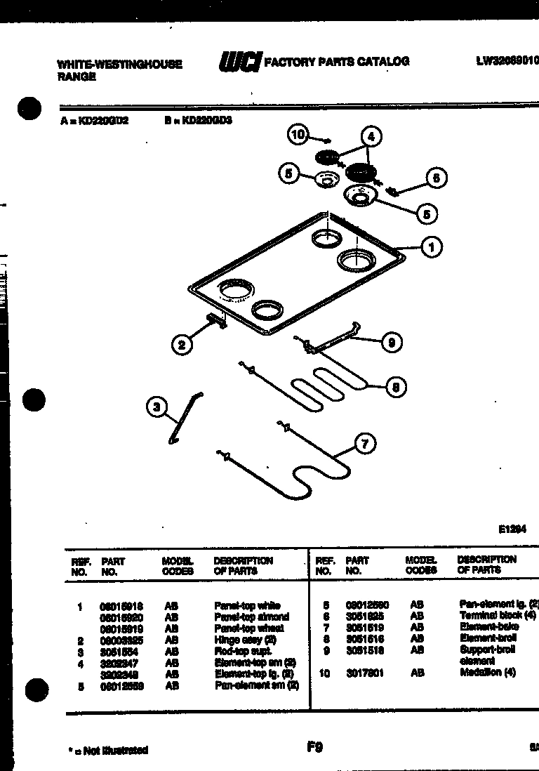 03 - COOKTOP AND BROILER PARTS