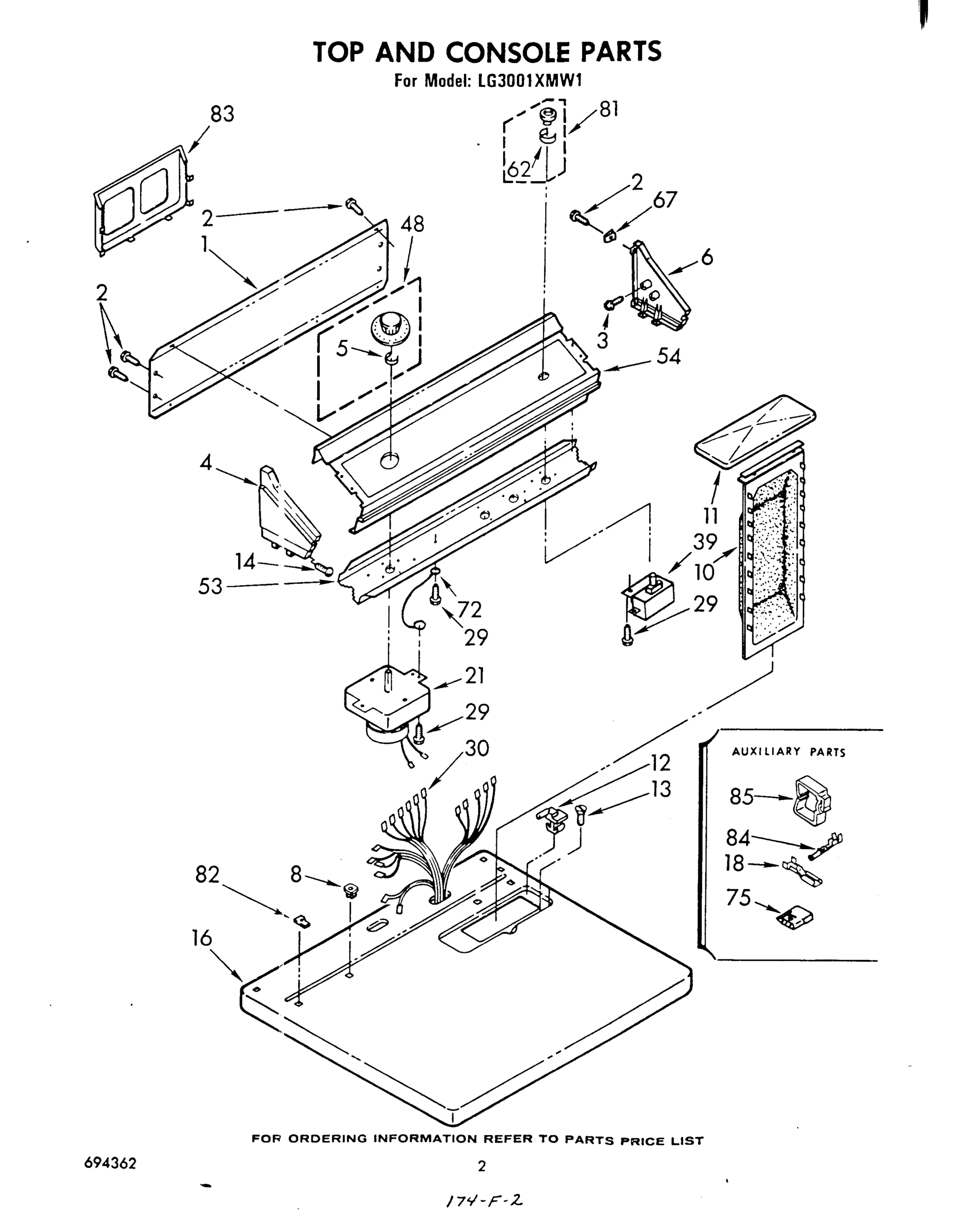 02 - TOP AND CONSOLE , LITERATURE AND OPTIONAL