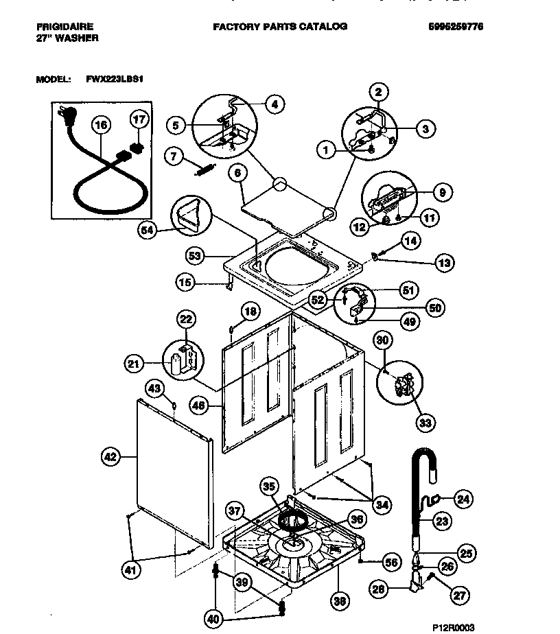 02 - CABINET, TOP PANEL, BASE