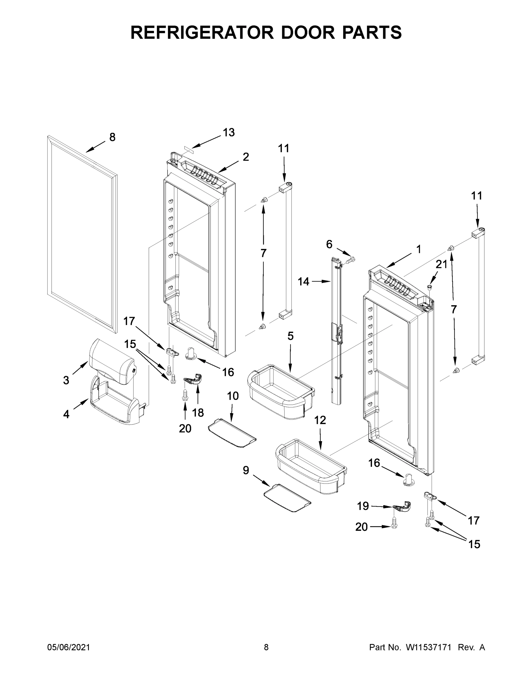 05 - REFRIGERATOR DOOR PARTS