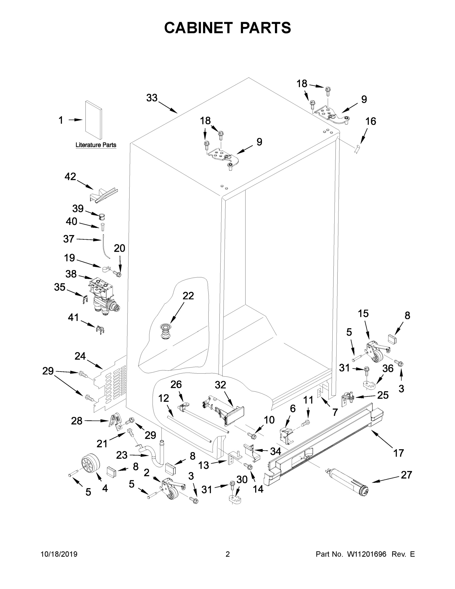 02 - CABINET PARTS