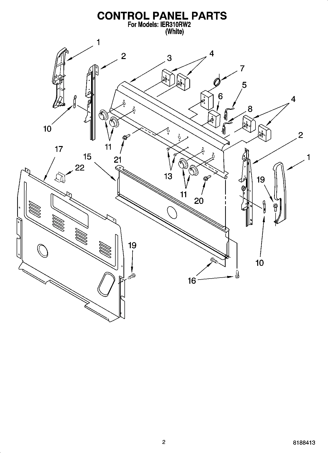 02 - CONTROL PANEL PARTS