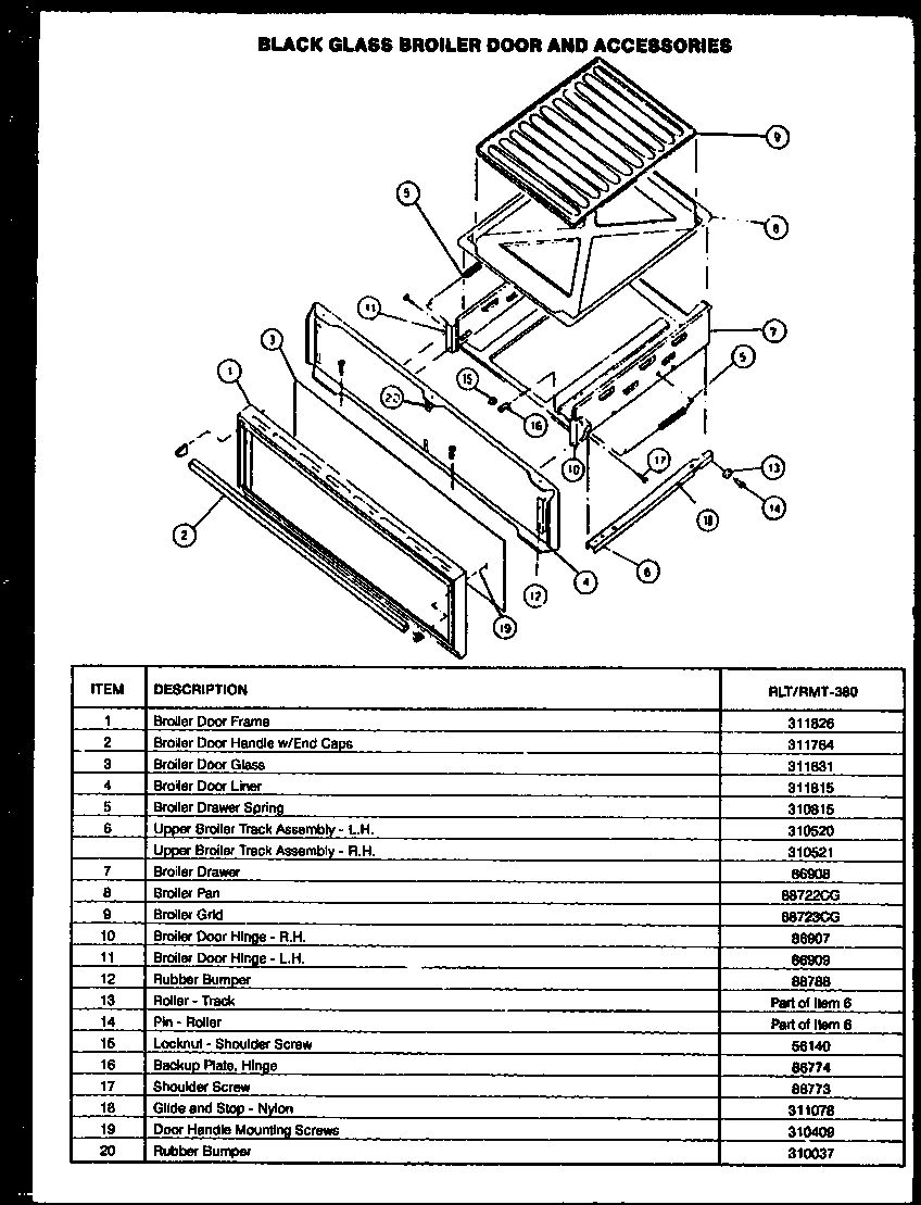 03 - LOWER BROILER COMPONENT