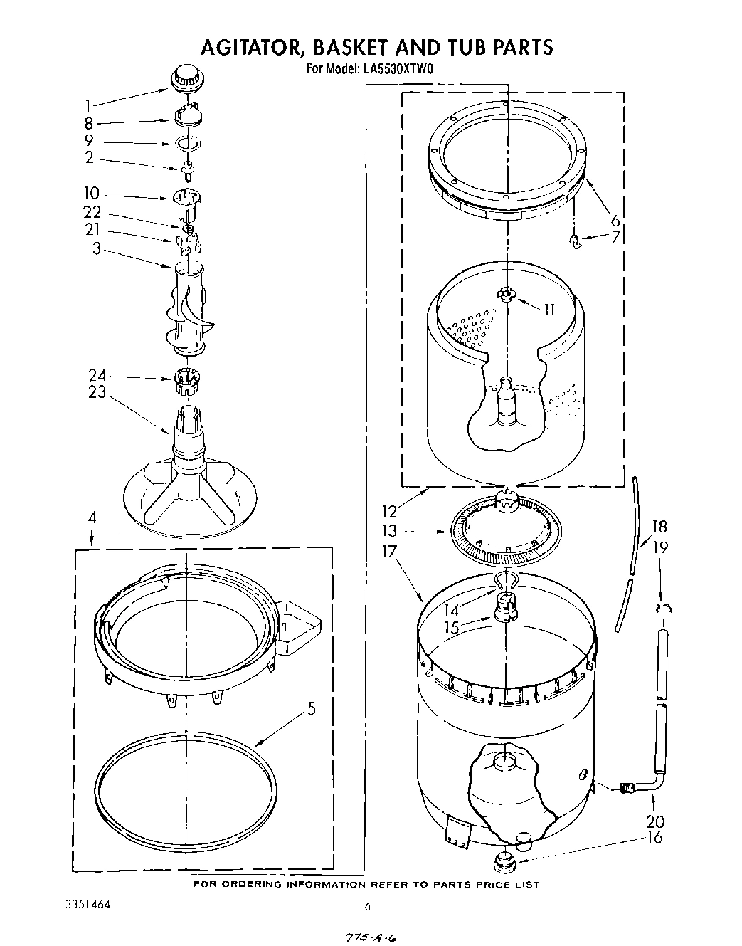 04 - AGITATOR, BASKET AND TUB