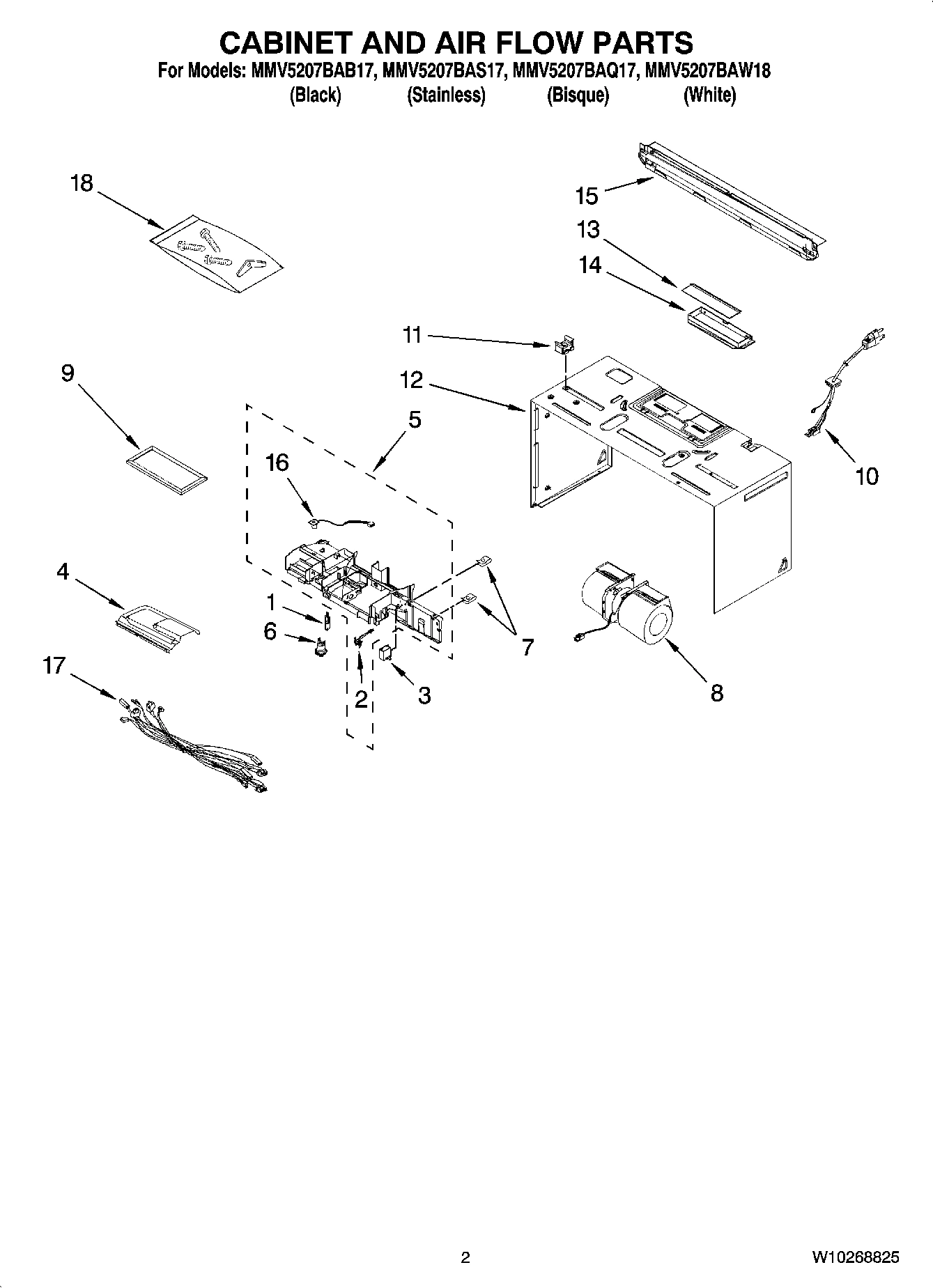 02 - CABINET AND AIR FLOW PARTS