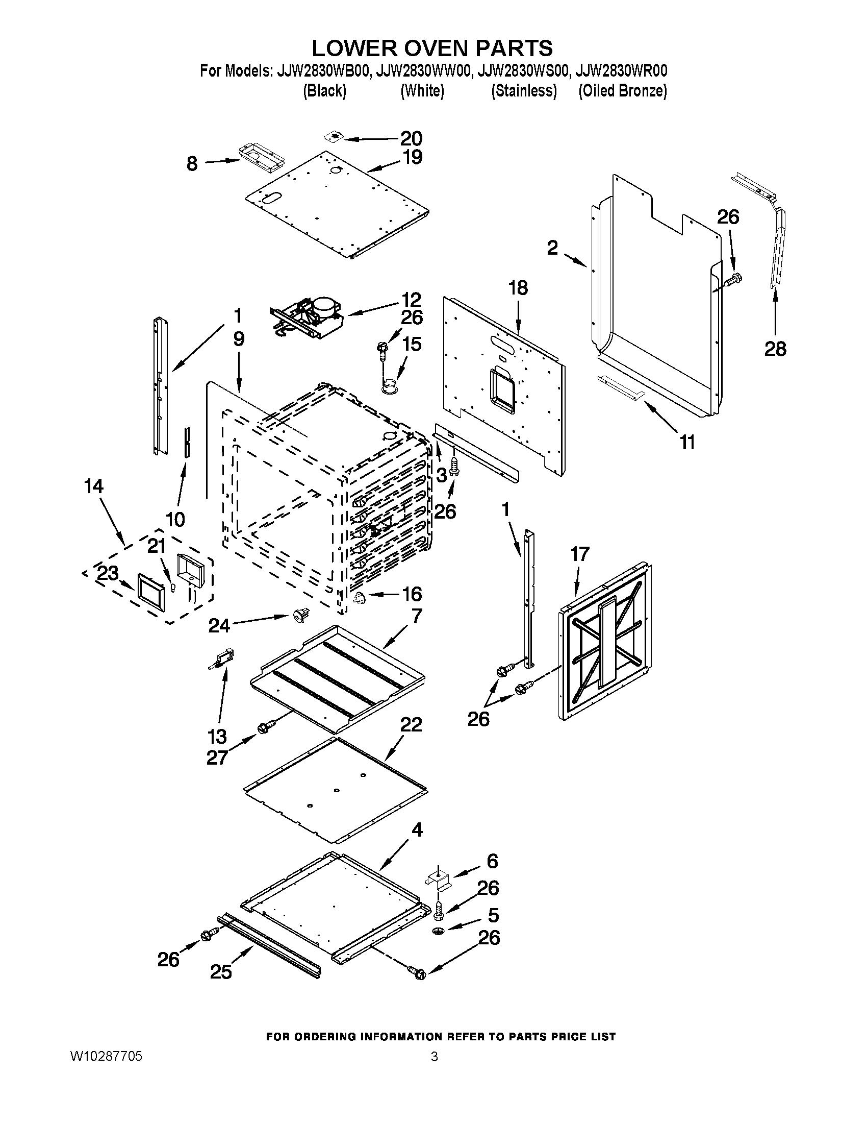 02 - LOWER OVEN PARTS