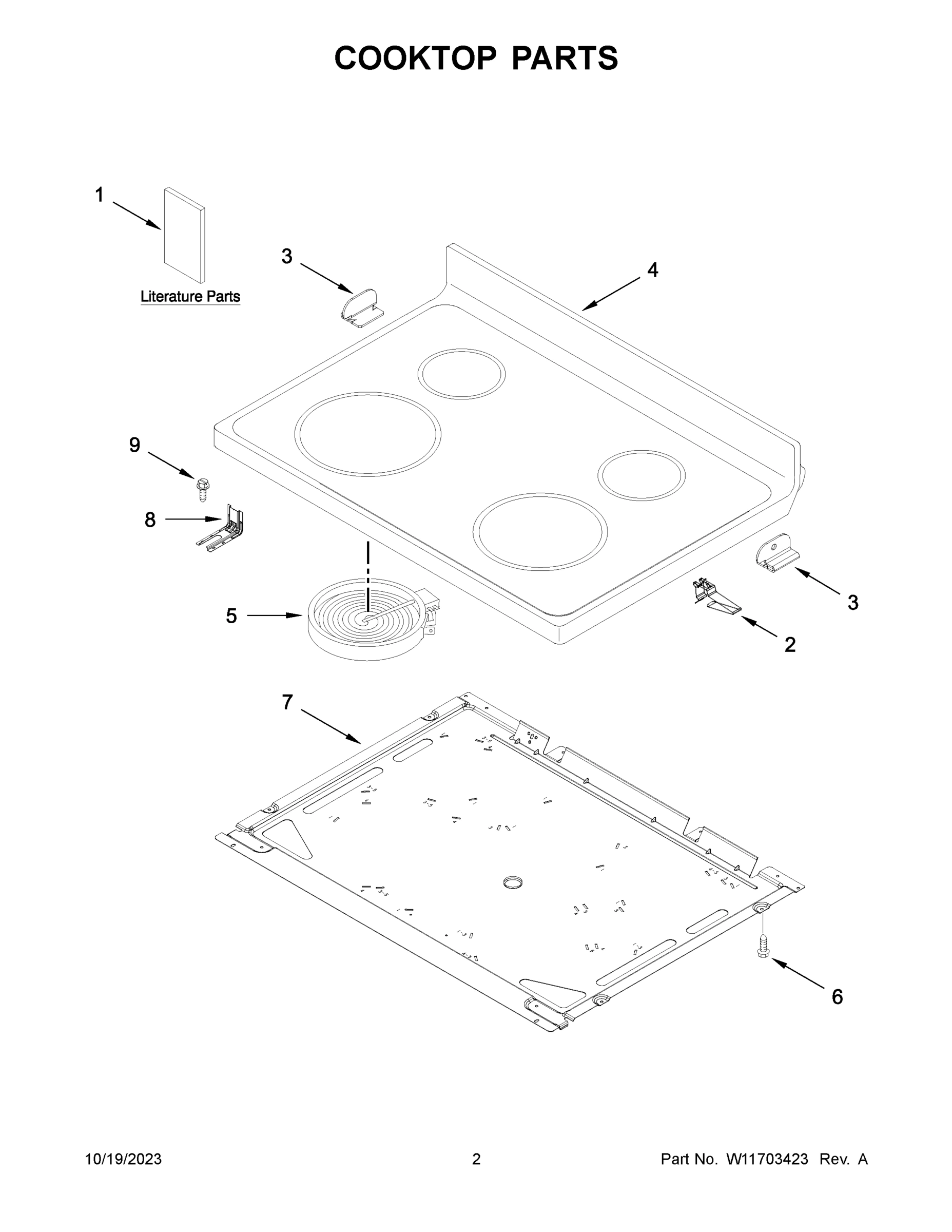02 - COOKTOP PARTS