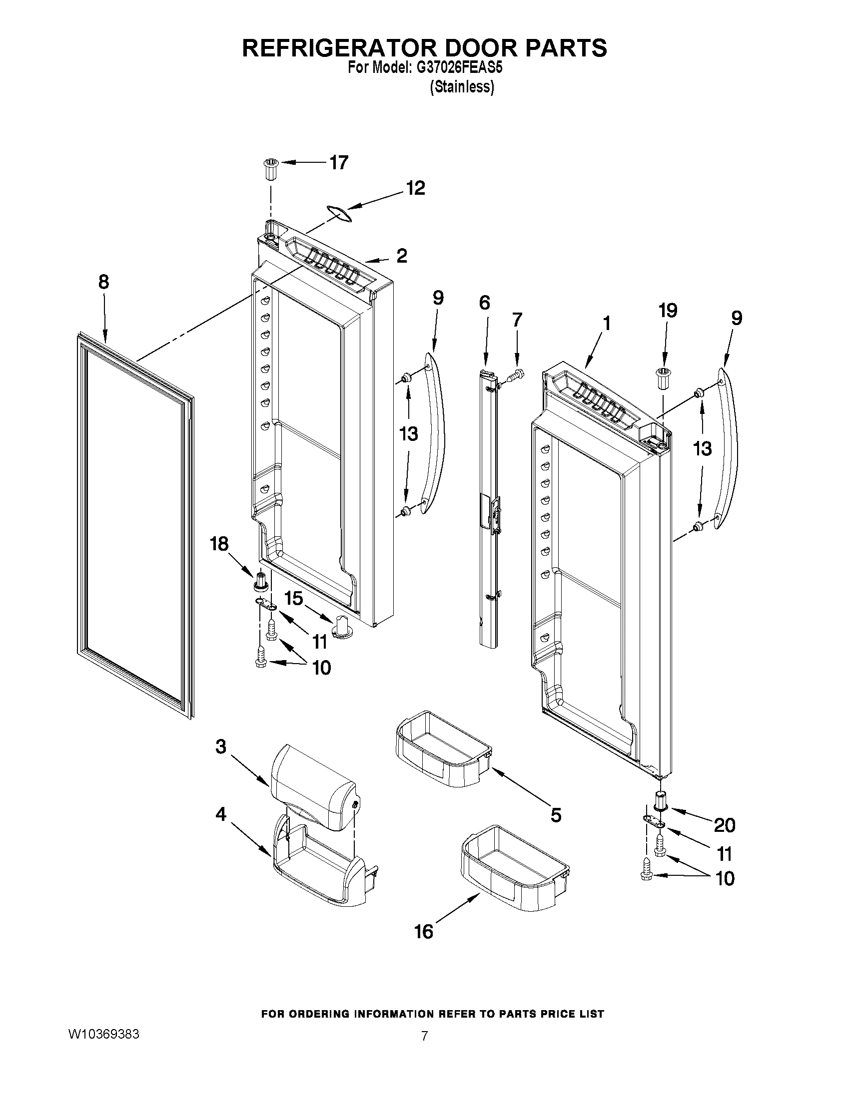 04 - REFRIGERATOR DOOR PARTS