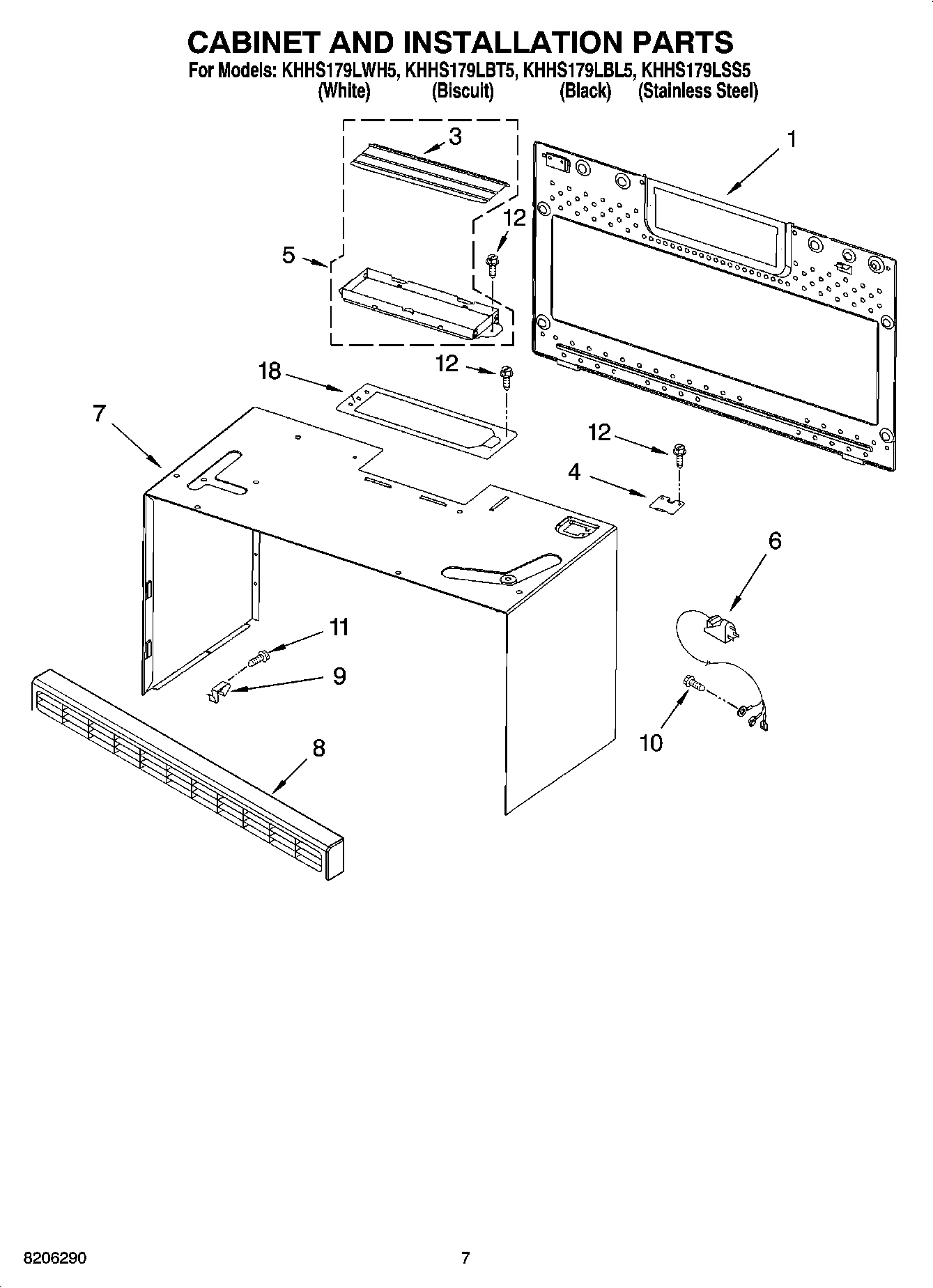 06 - CABINET AND INSTALLATION PARTS