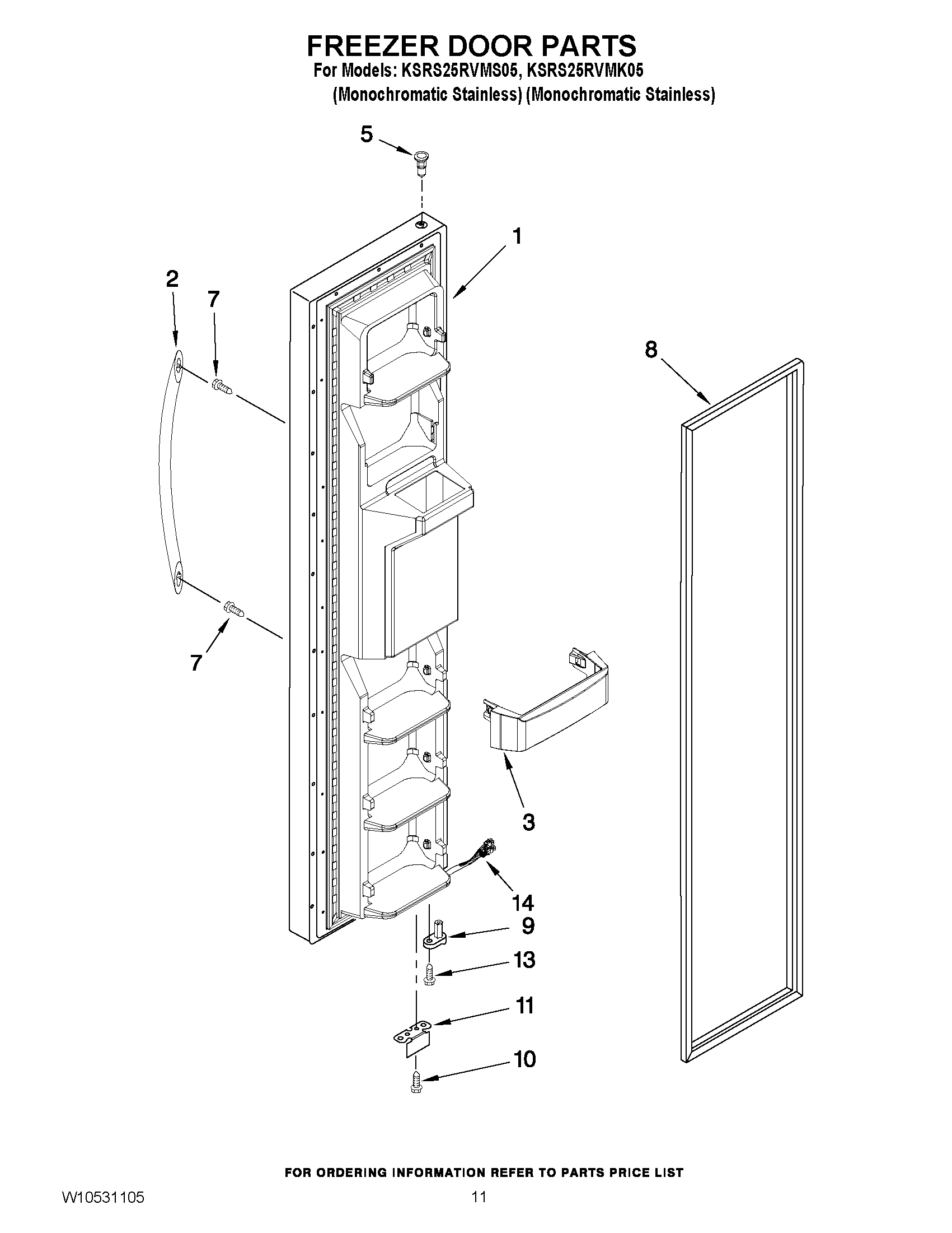 07 - FREEZER DOOR PARTS