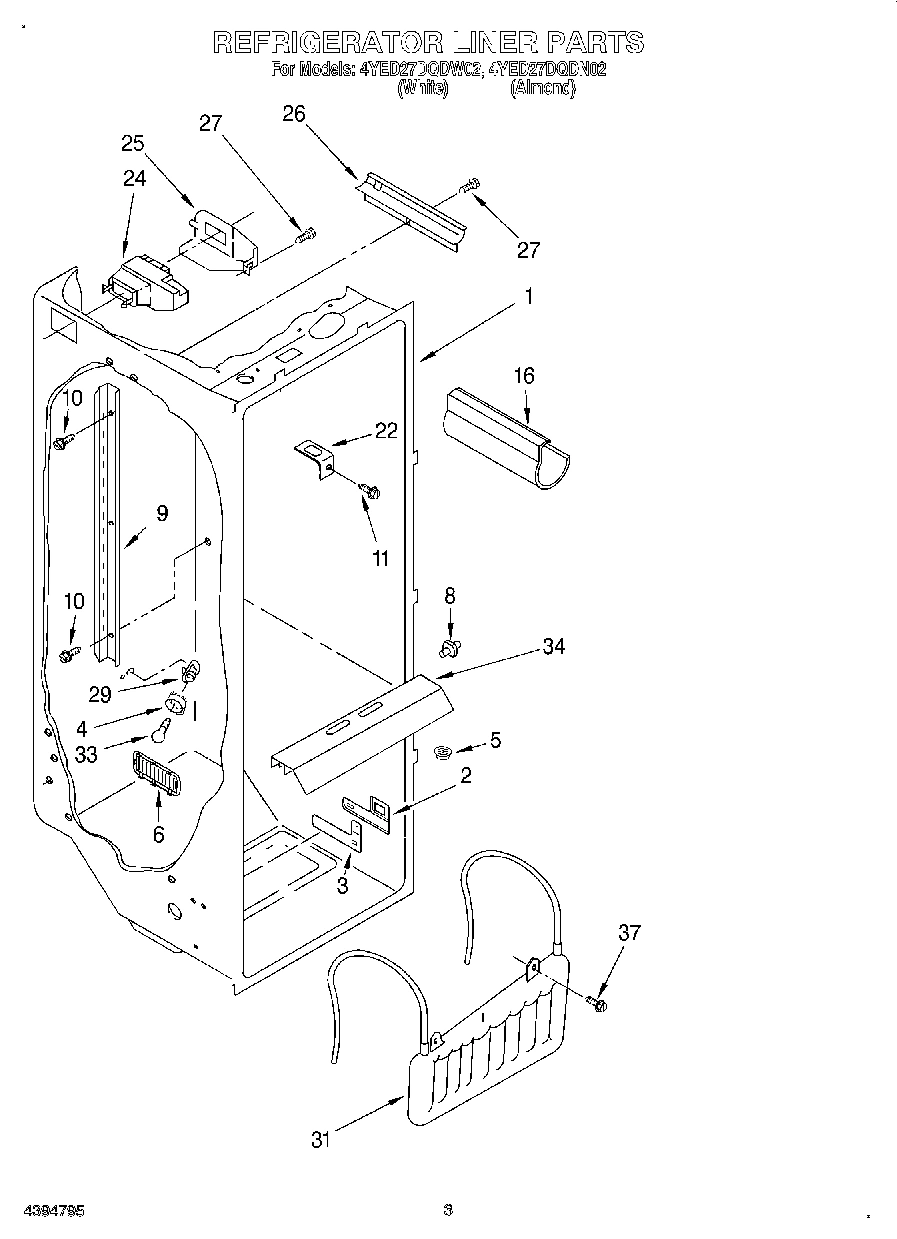 02 - REFRIGERATOR LINER