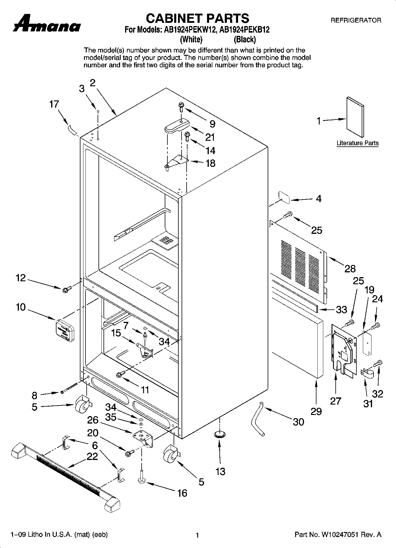01 - CABINET PARTS