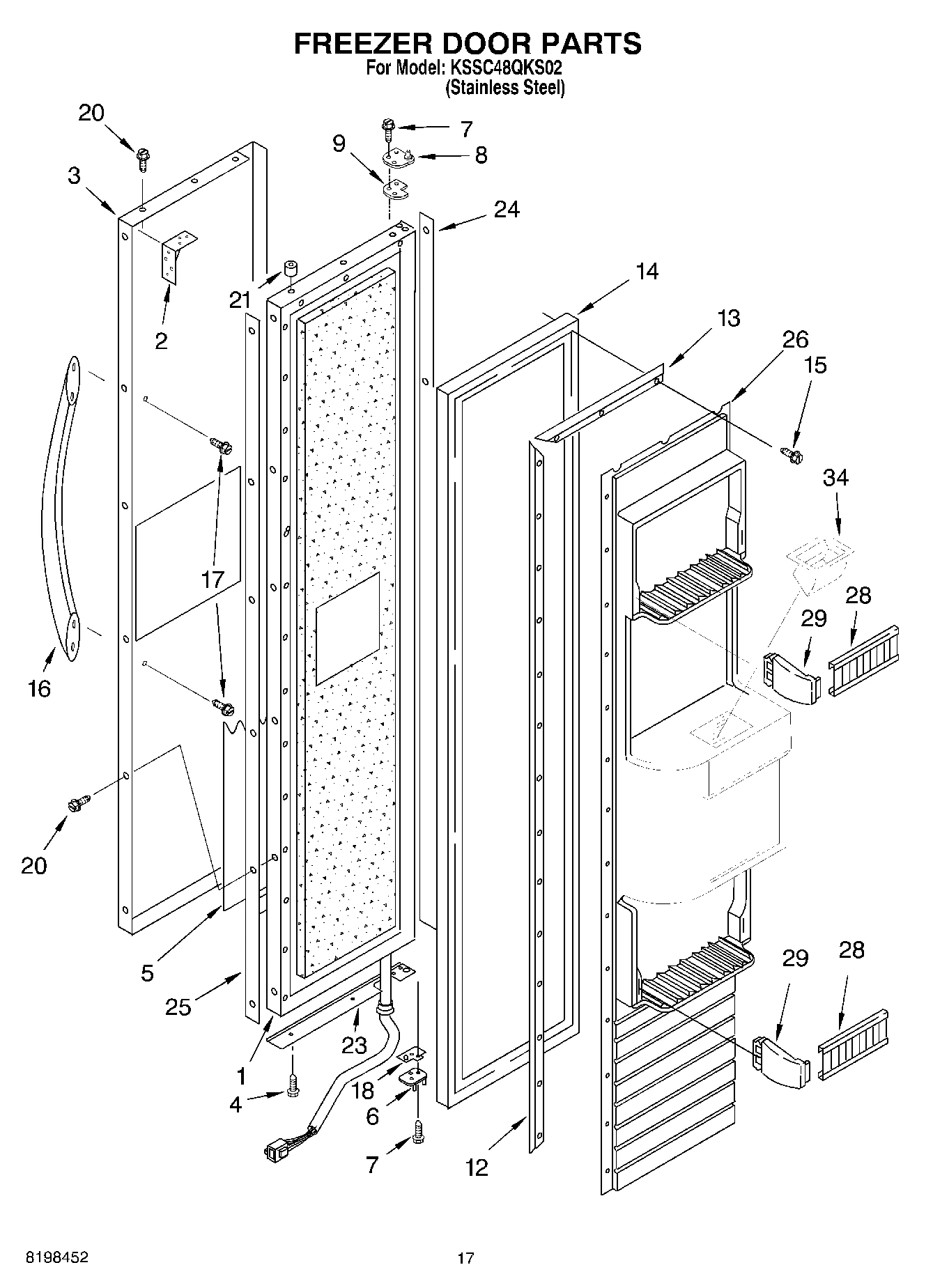 11 - FREEZER DOOR PARTS