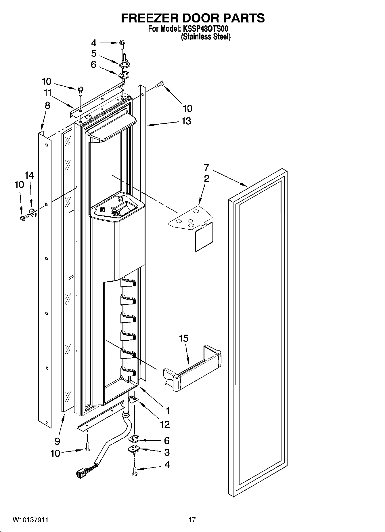 11 - FREEZER DOOR PARTS