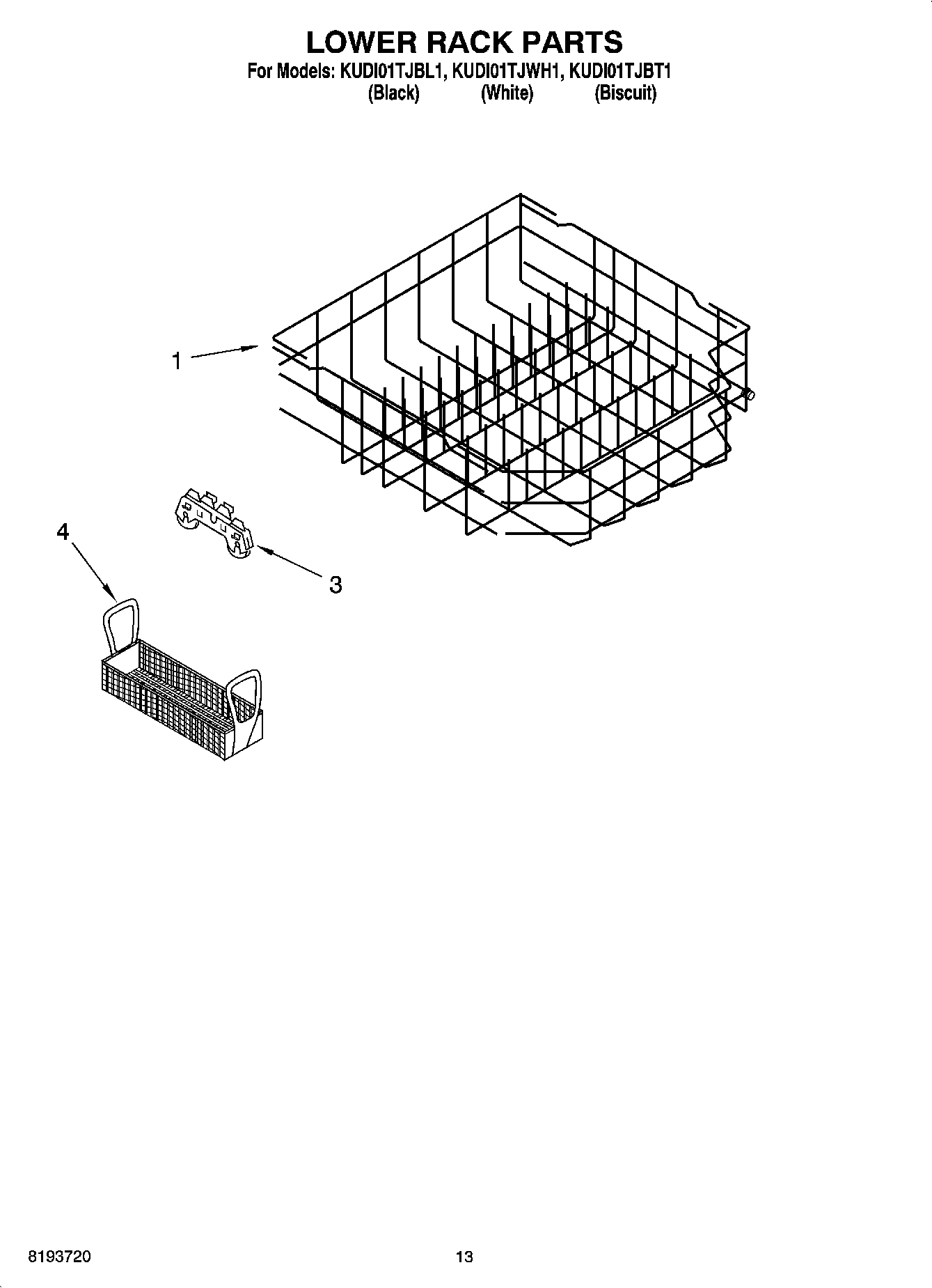 11 - LOWER RACK PARTS