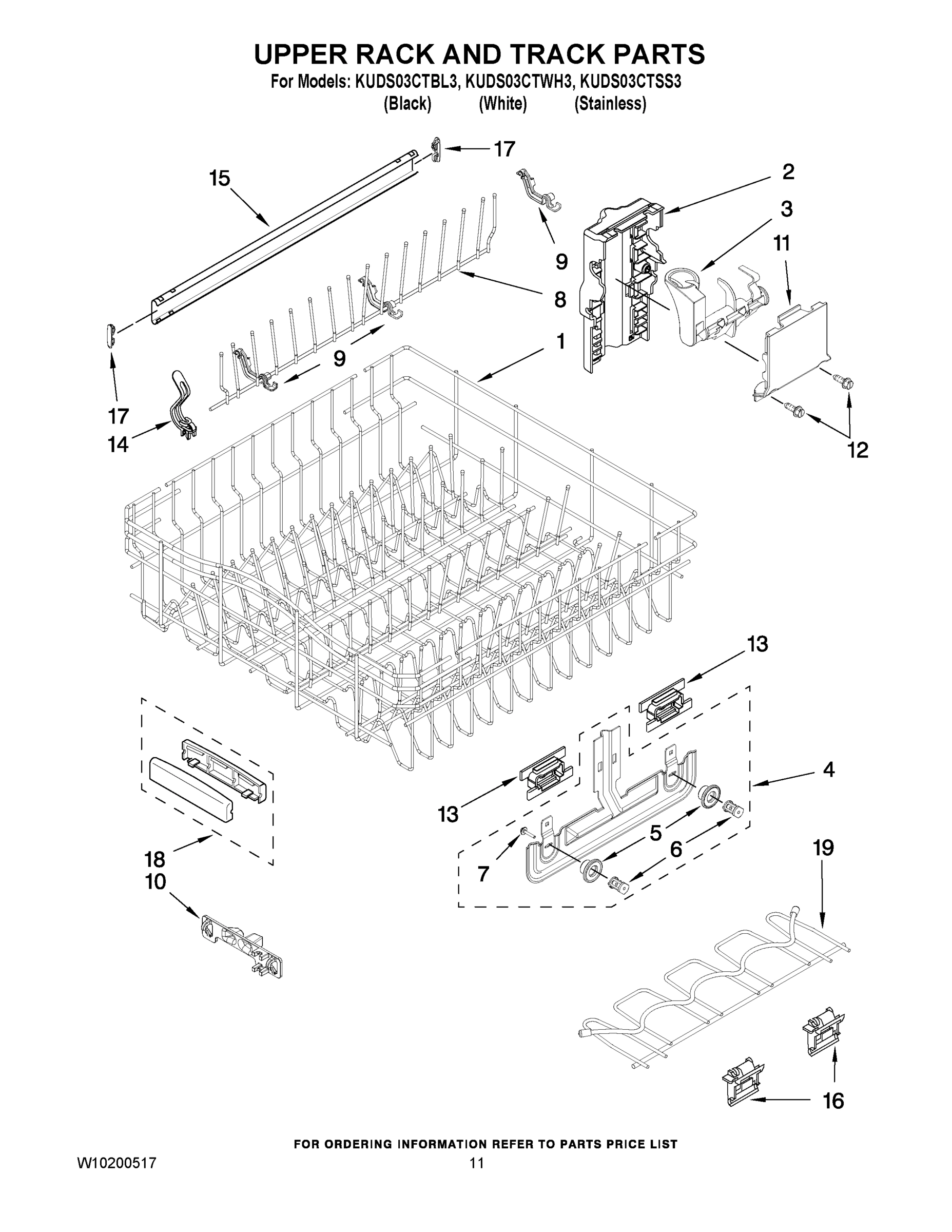 09 - UPPER RACK AND TRACK PARTS