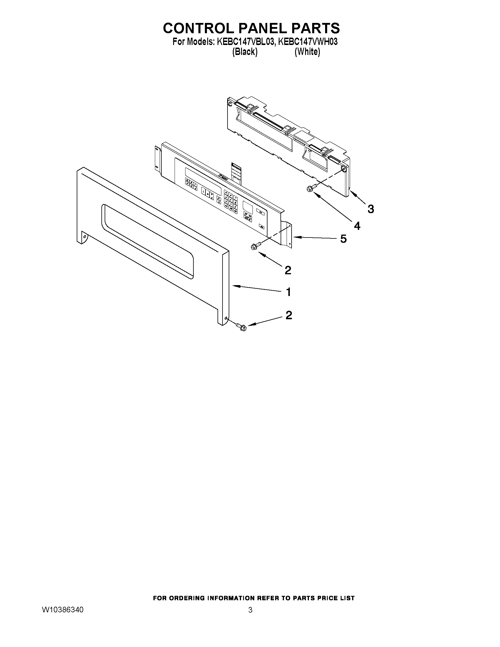 02 - CONTROL PANEL PARTS