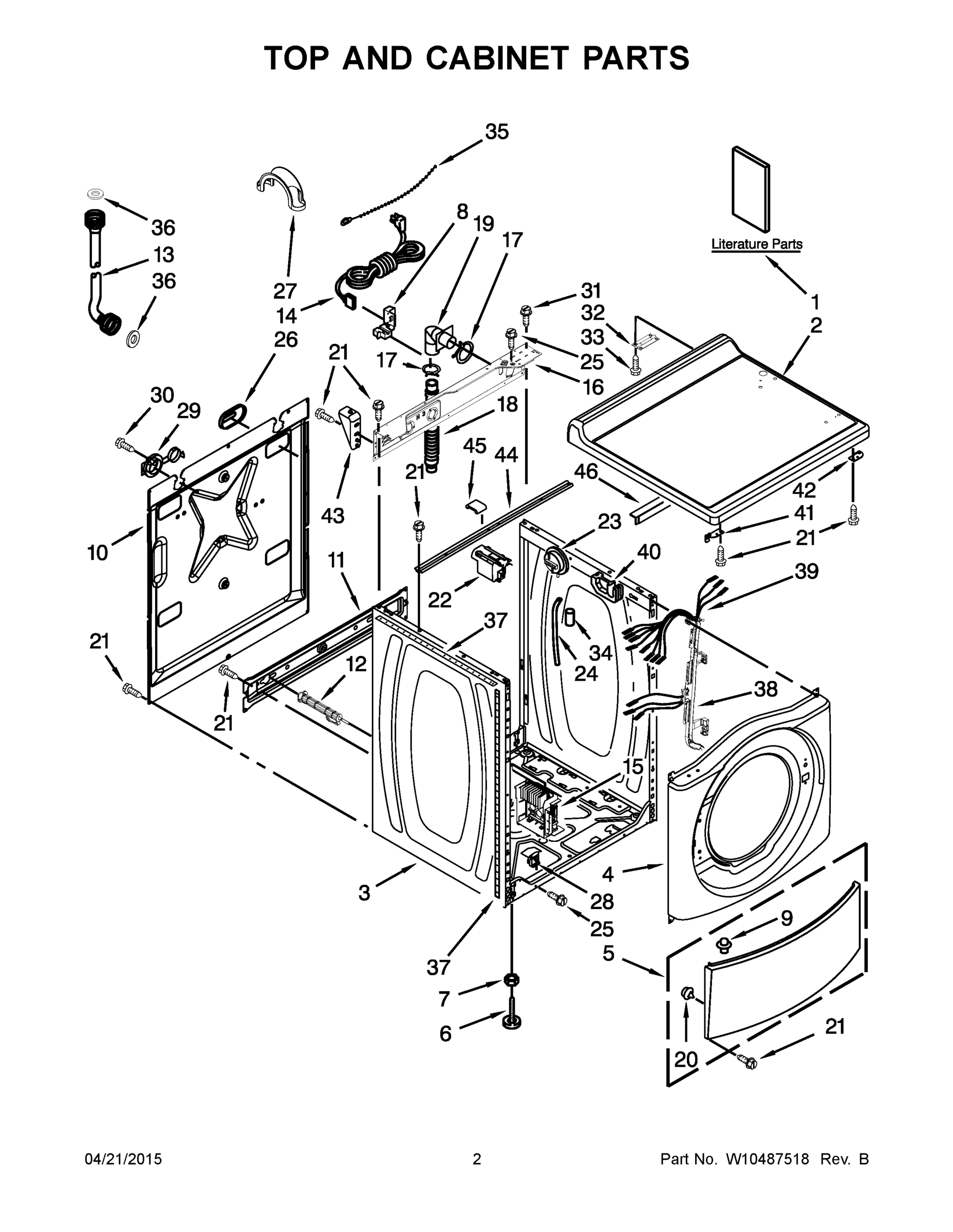 02 - TOP AND CABINET PARTS