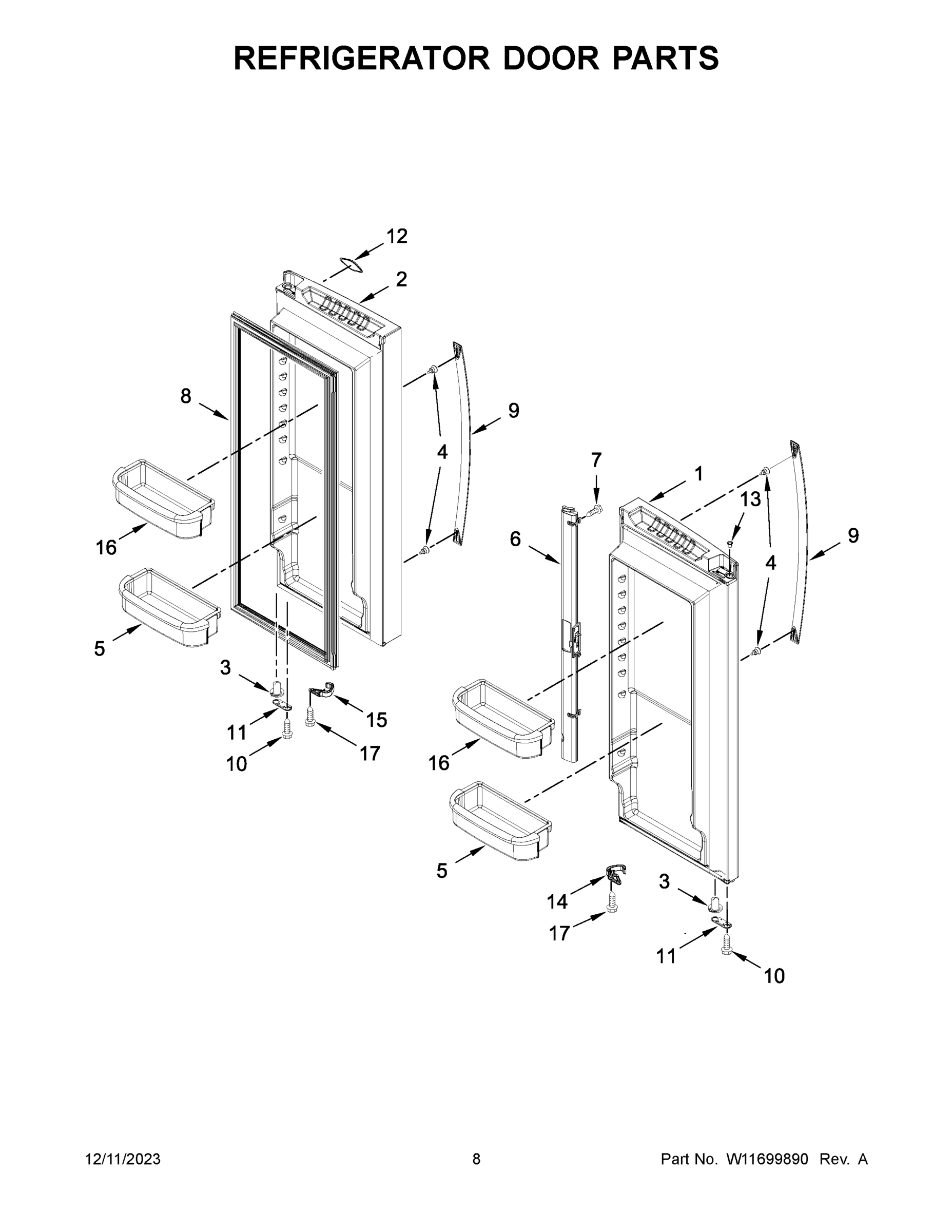 05 - REFRIGERATOR DOOR PARTS