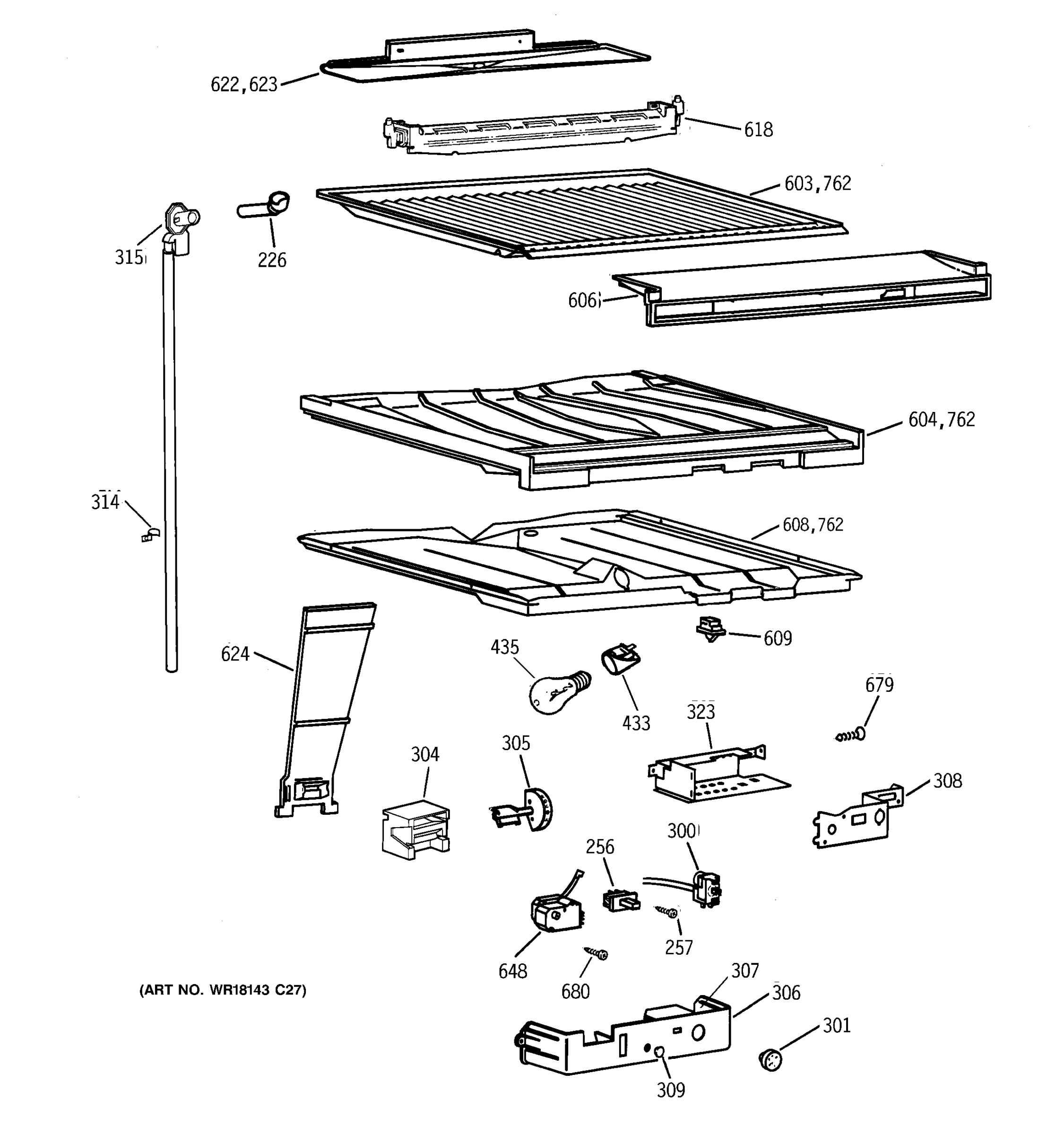 COMPARTMENT SEPARATOR PARTS