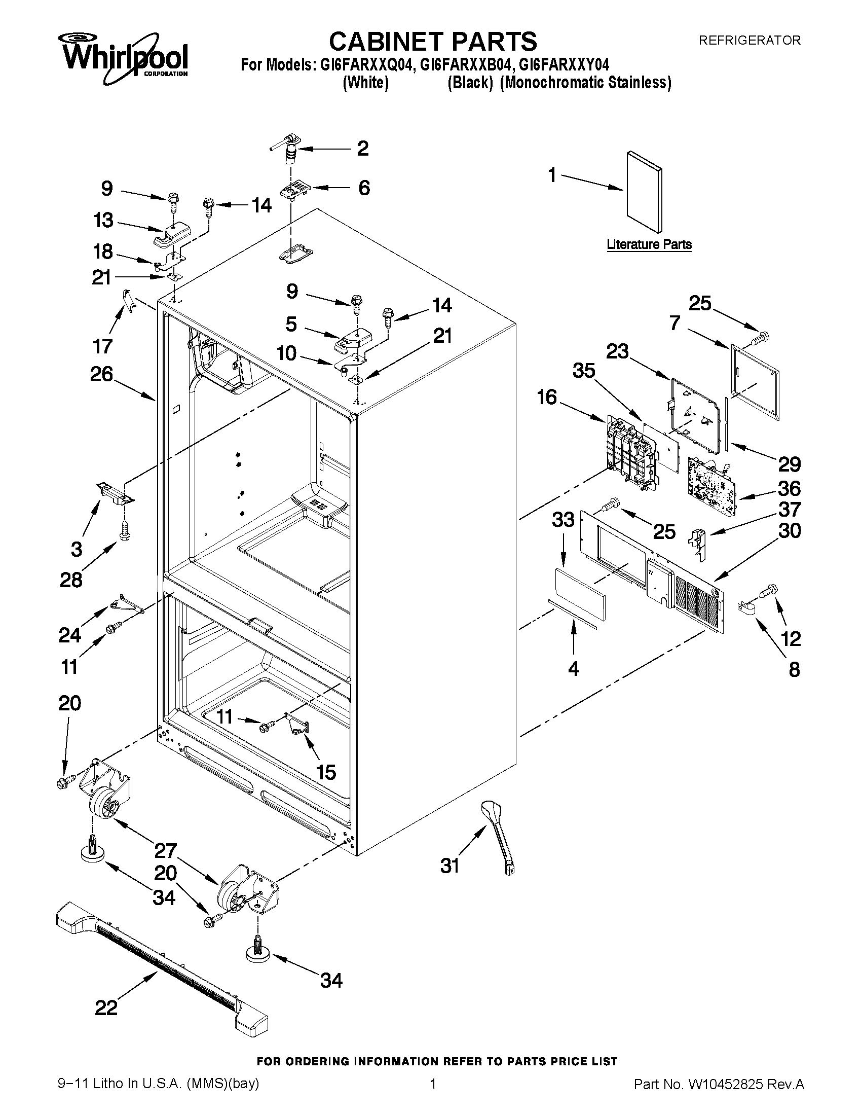 01 - CABINET PARTS