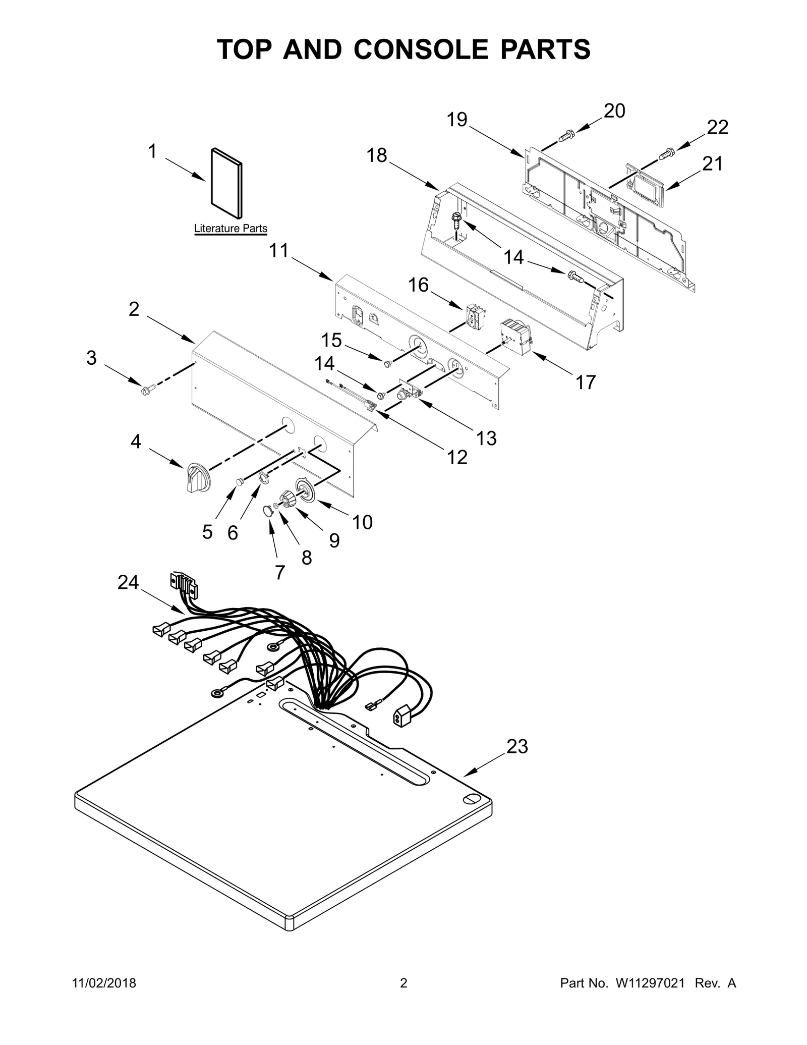 TOP AND CONSOLE PARTS