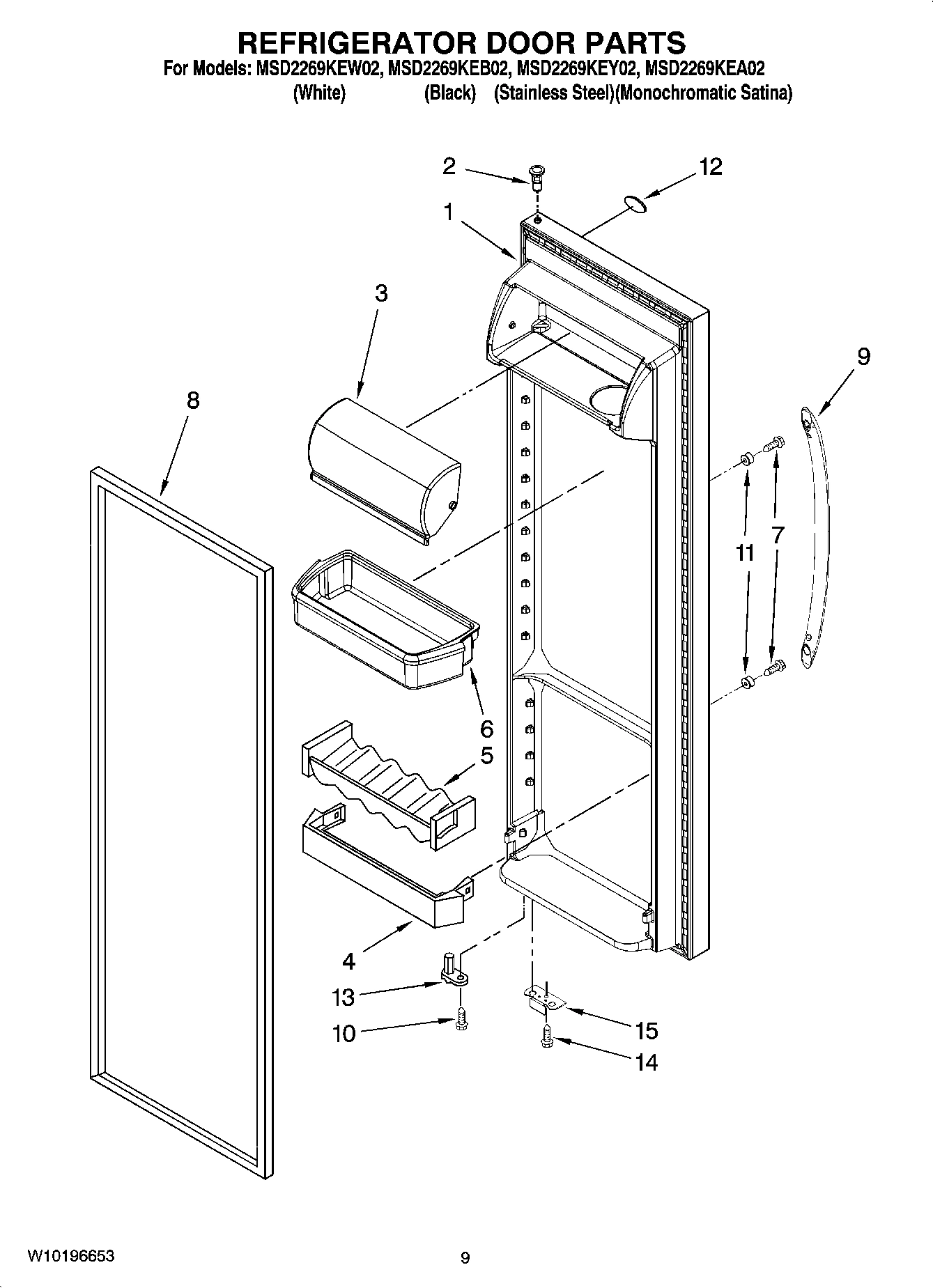 06 - REFRIGERATOR DOOR PARTS